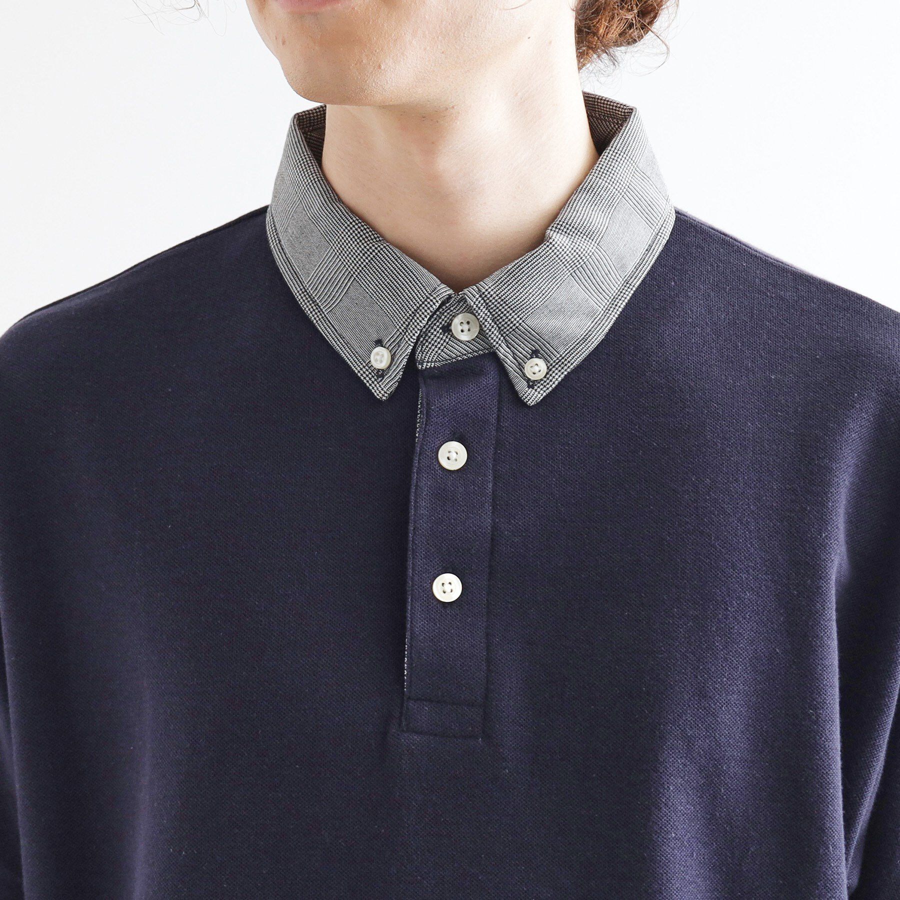 tk.TAKEO KIKUCHI「レイヤード鹿の子ポロシャツ」|ポロシャツ|