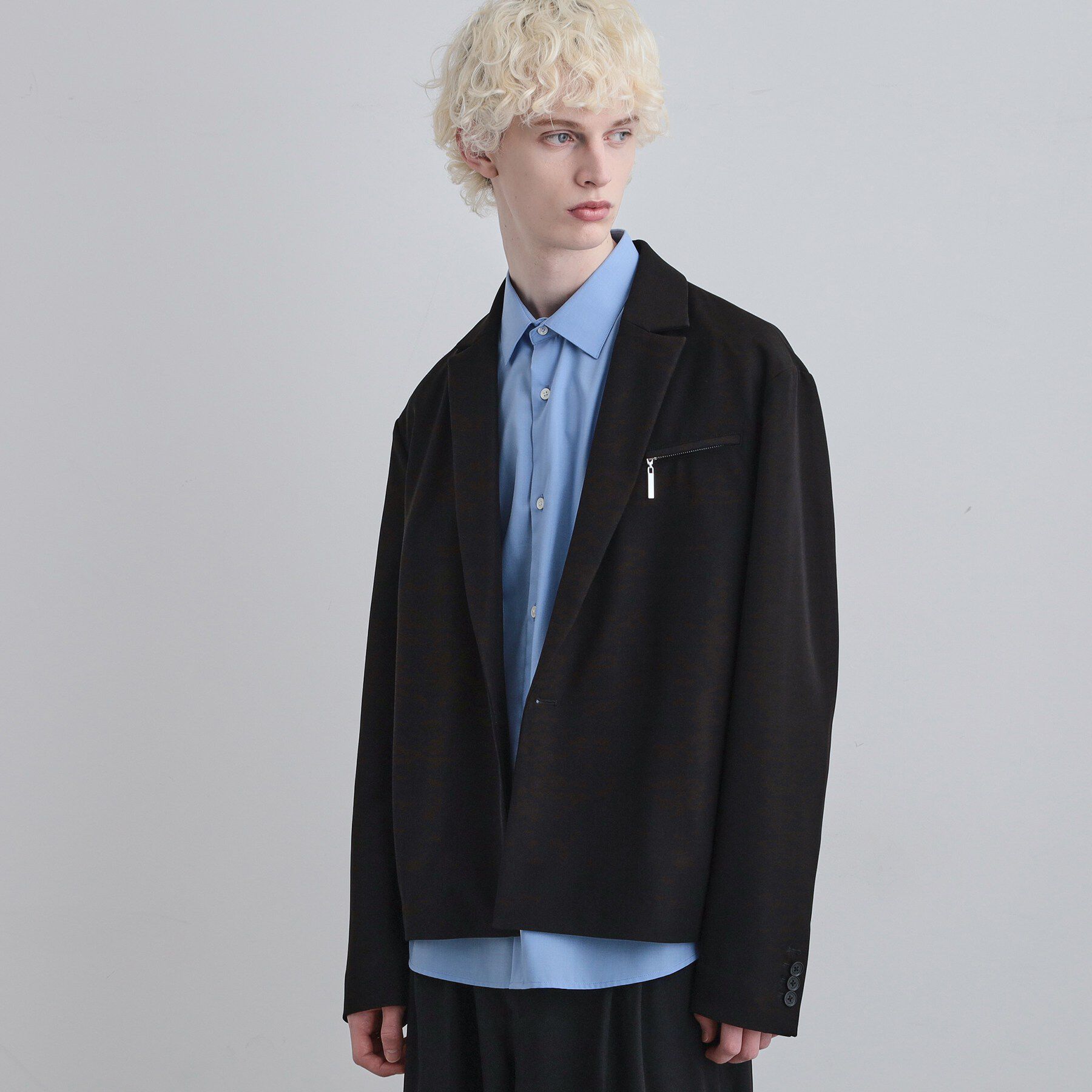 tk.TAKEO KIKUCHI「【セットアップ対応】クロップドジャケット」|テーラードジャケット|ブラック(019)