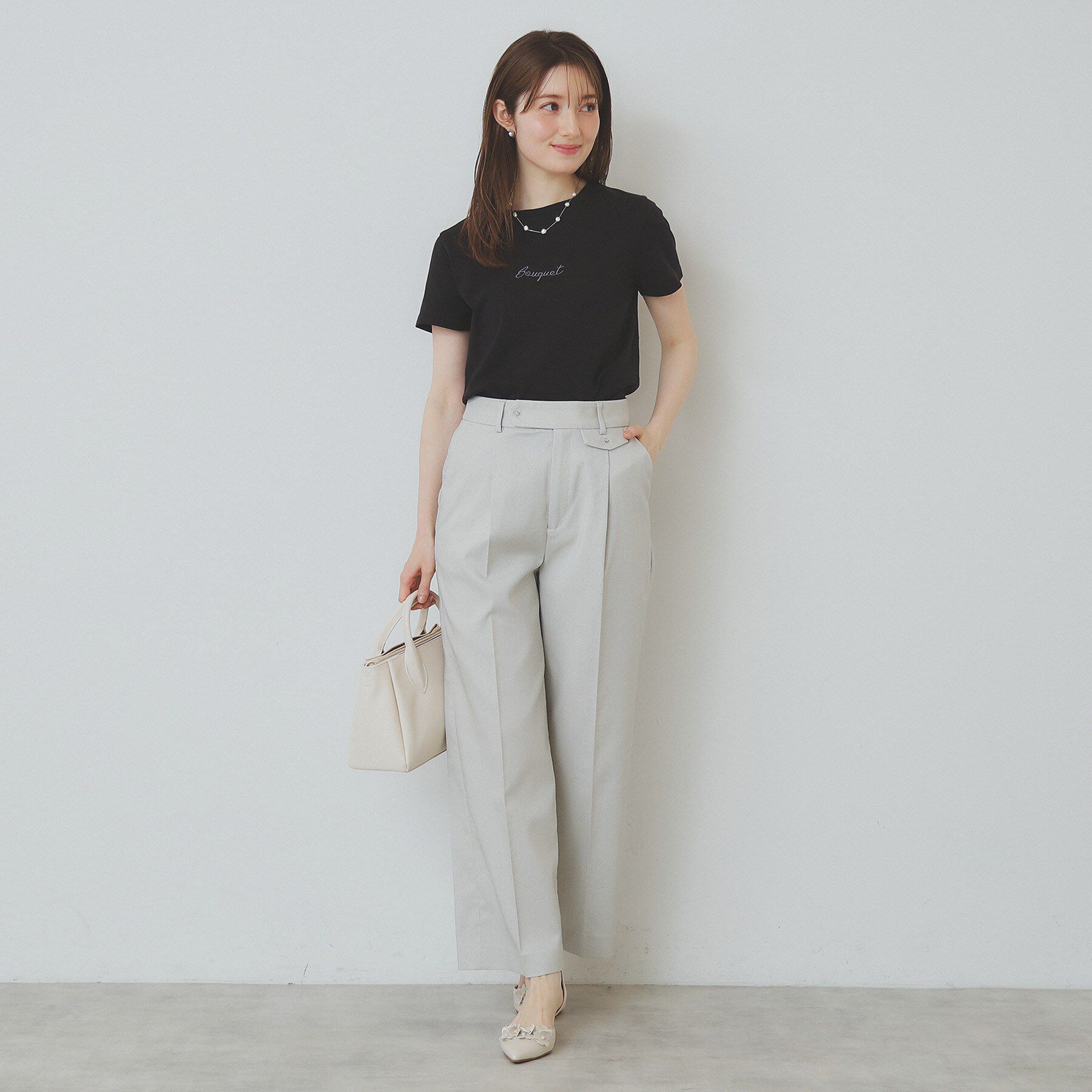 index「ワンポイントロゴ刺繍Tシャツ【UV/接触冷感/洗濯機洗い可】」|Tシャツ・カットソー|