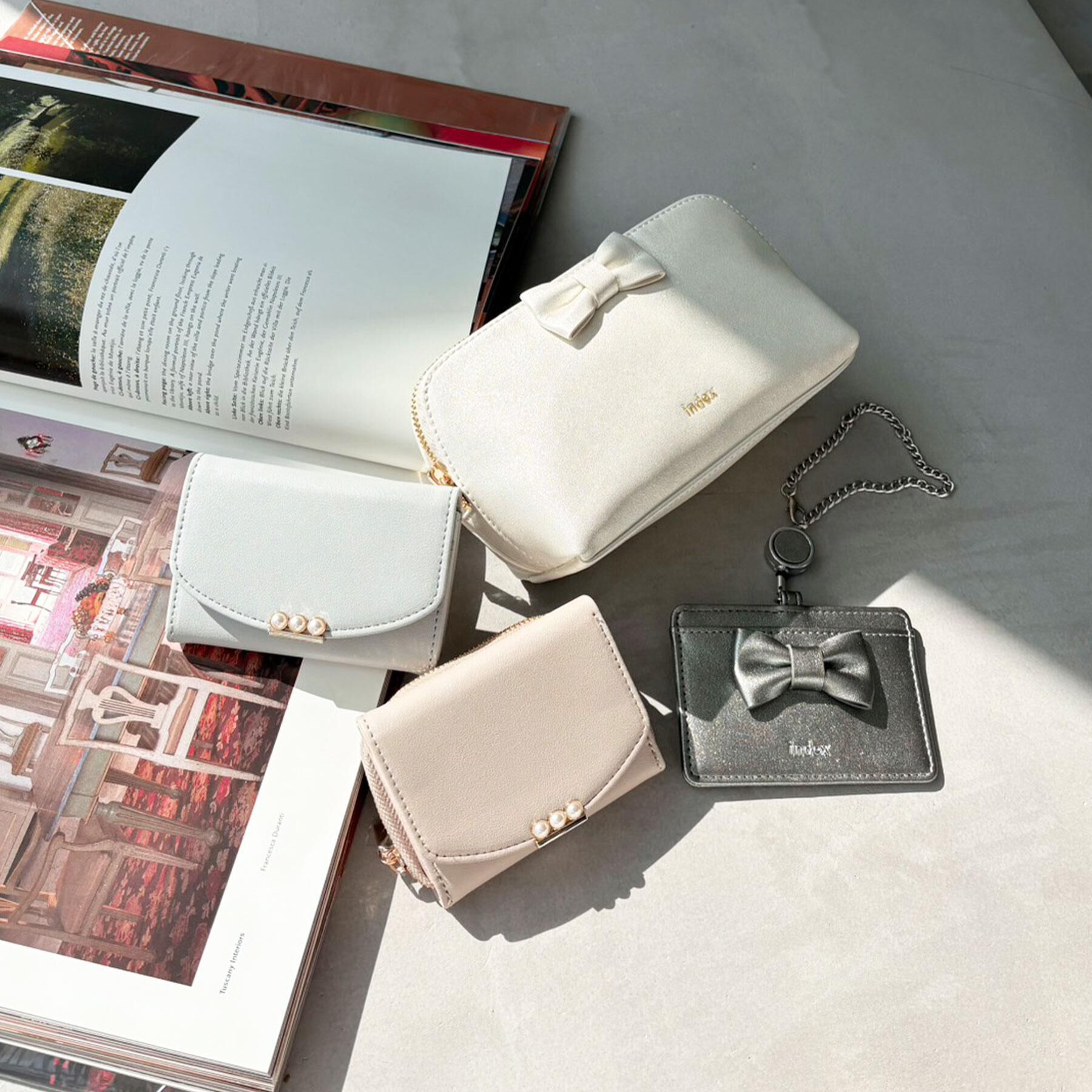 index「パール調ミニウォレット」|財布|