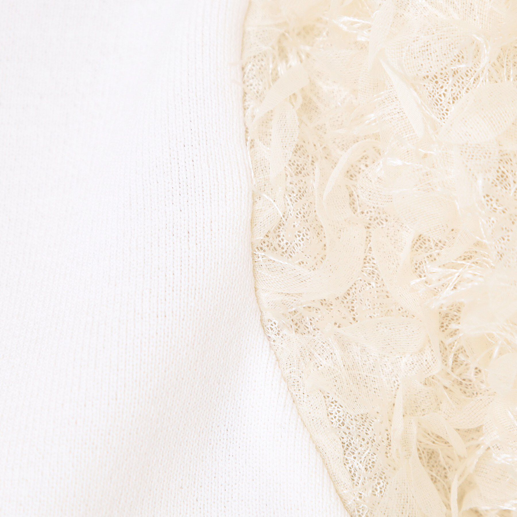 index「ドッキングシャギーレーススリーブニット【洗濯機OK】」|ニット・セーター|