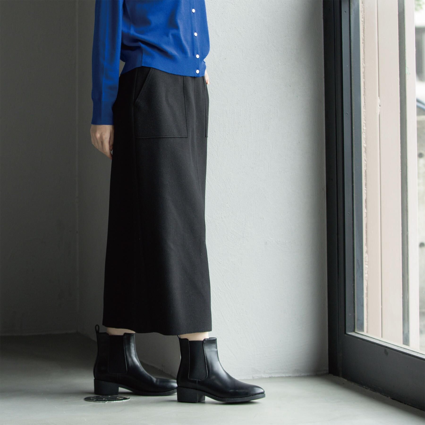 OPAQUE.CLIP「ウールライクタイトスカート【洗濯機洗い可】《8col》」|スカート|ブラック(819)