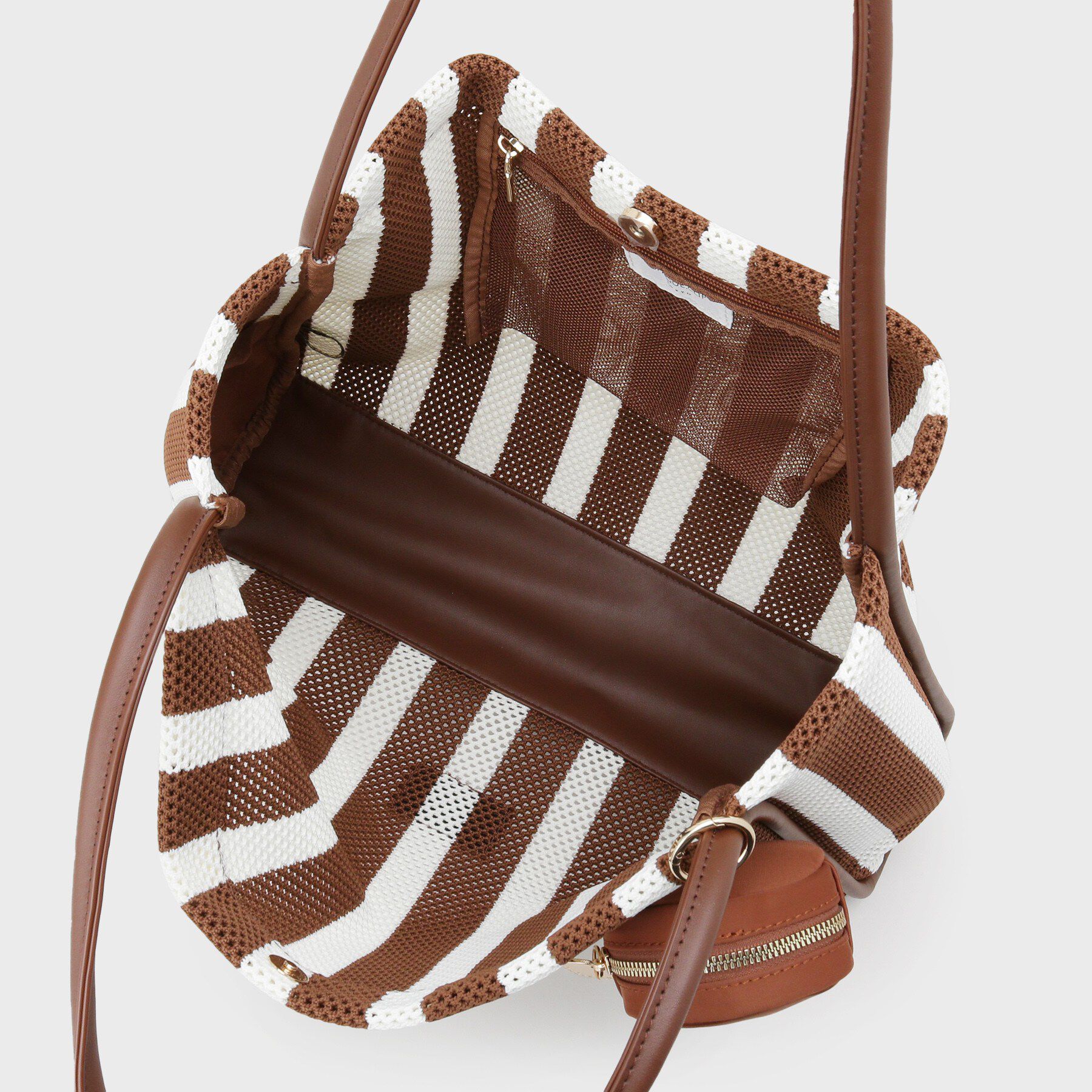 OPAQUE.CLIP「ミニポーチ付きメッシュトートバッグ【大容量】」|トートバッグ|