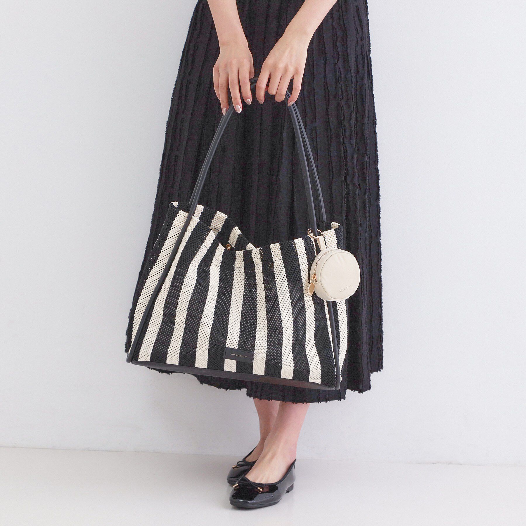 OPAQUE.CLIP「ミニポーチ付きメッシュトートバッグ【大容量】」|トートバッグ|