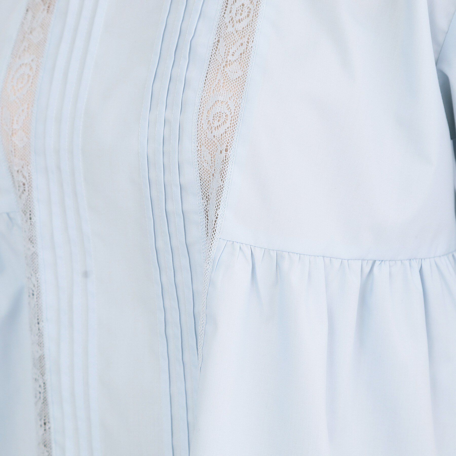 OPAQUE.CLIP「ピンタックレース ペプラムブラウス【洗濯機OK】」|シャツ・ブラウス|