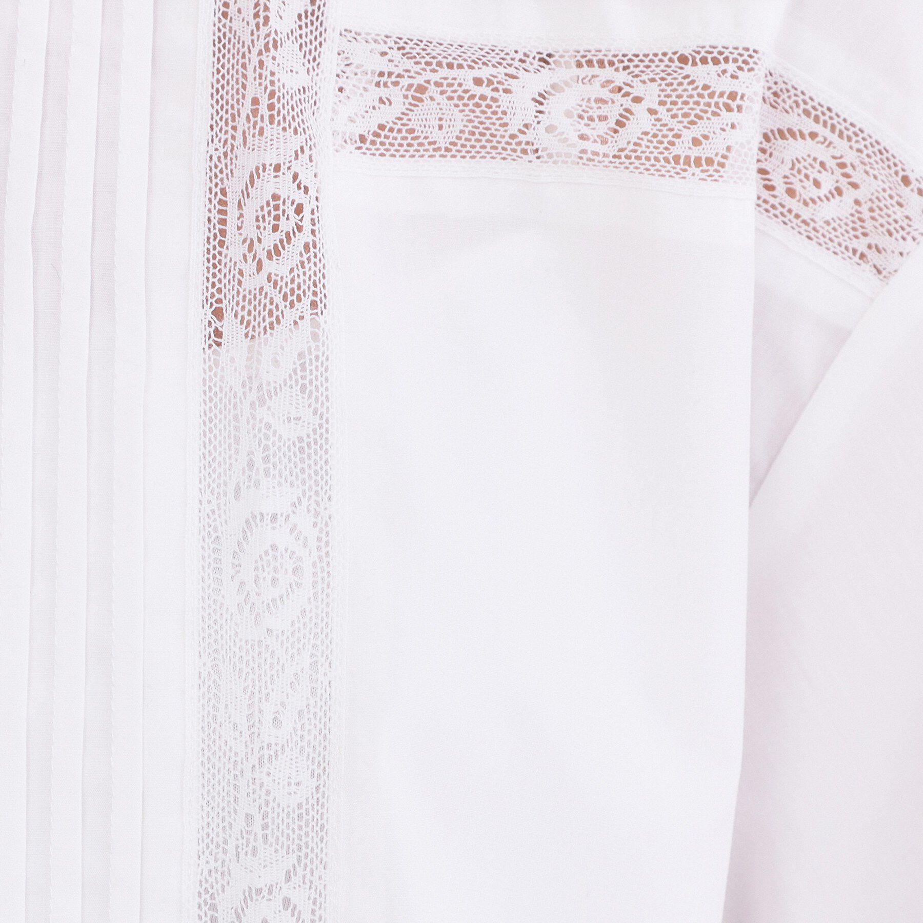 OPAQUE.CLIP「ピンタックレース ペプラムブラウス【洗濯機OK】」|シャツ・ブラウス|