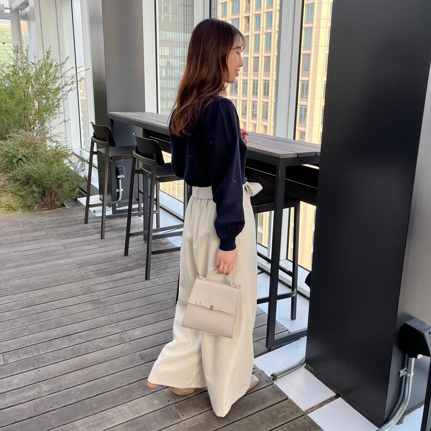 Couture broach「【着映え】ハートドットラメ刺繍ニット」|ニット・セーター|