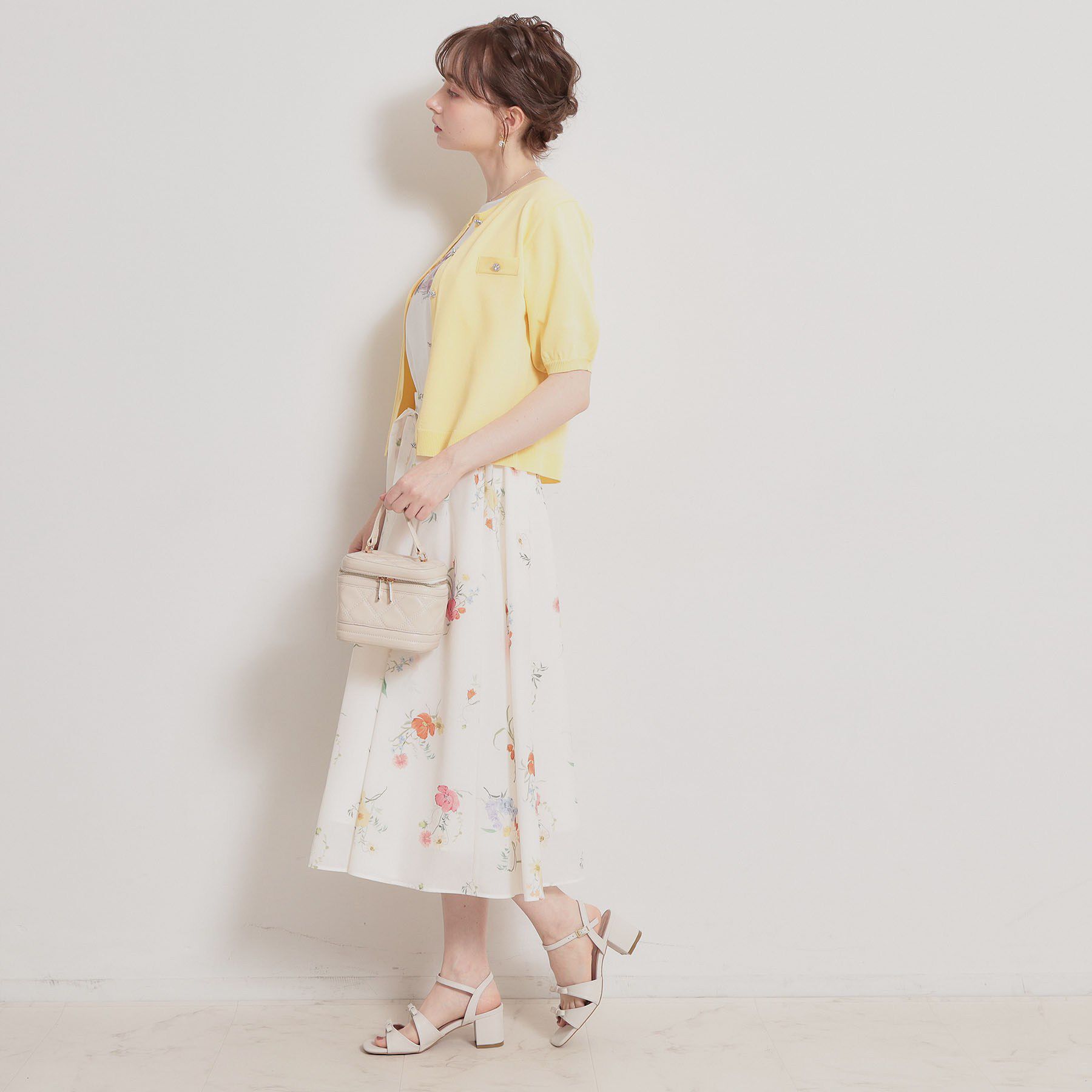 Couture broach「【洗える・着映え】ビジューボタン カーディガン」|カーディガン|