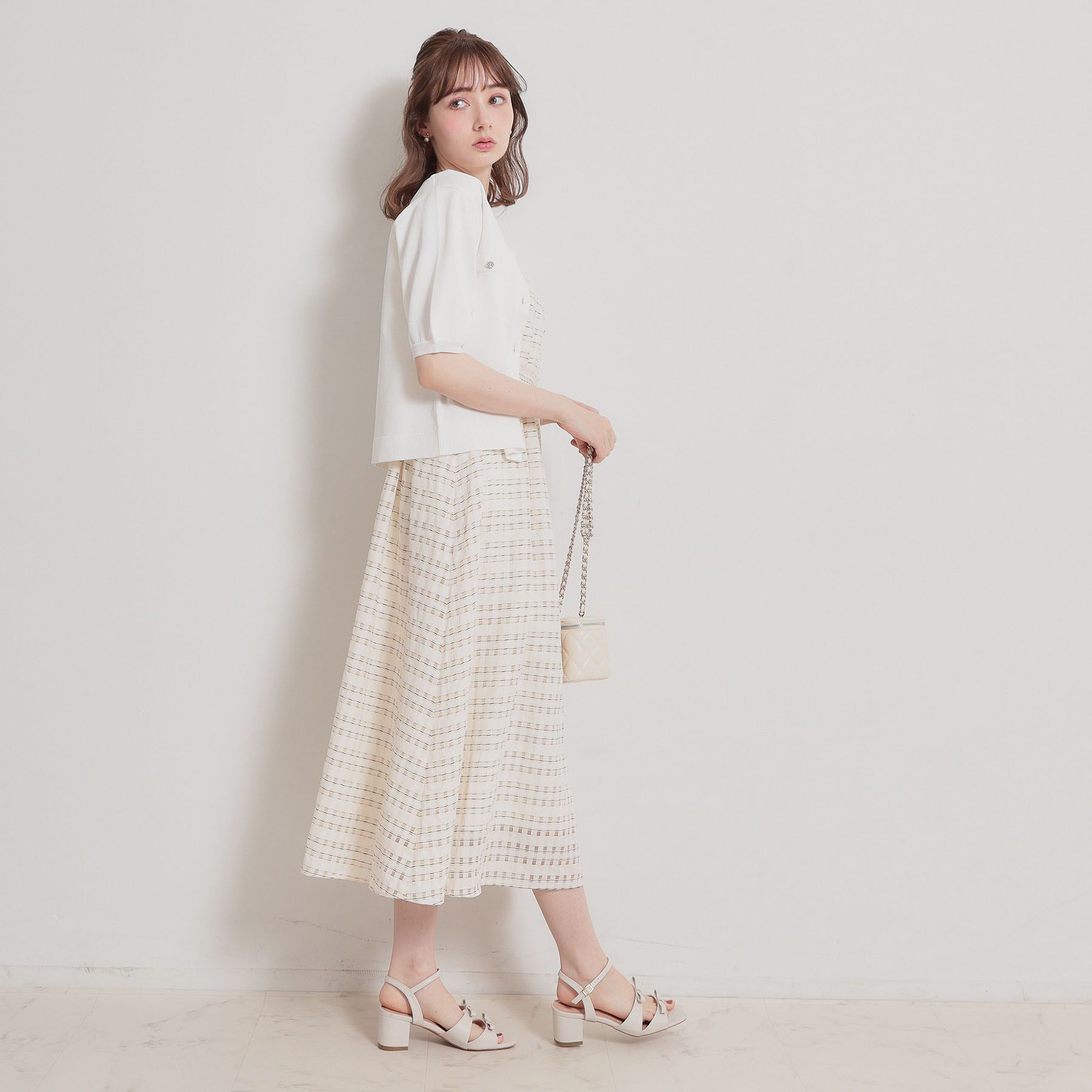 Couture broach「【洗える・着映え】ビジューボタン カーディガン」|カーディガン|