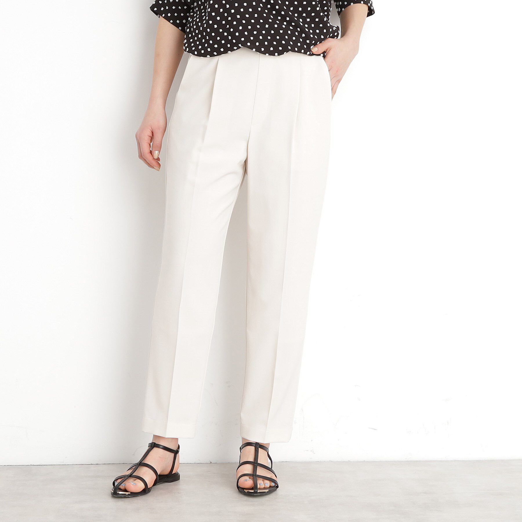 THE SHOP TK「【XS-XLサイズ】麻調テーパードパンツ/洗濯機OK/from the VOICE」|その他|