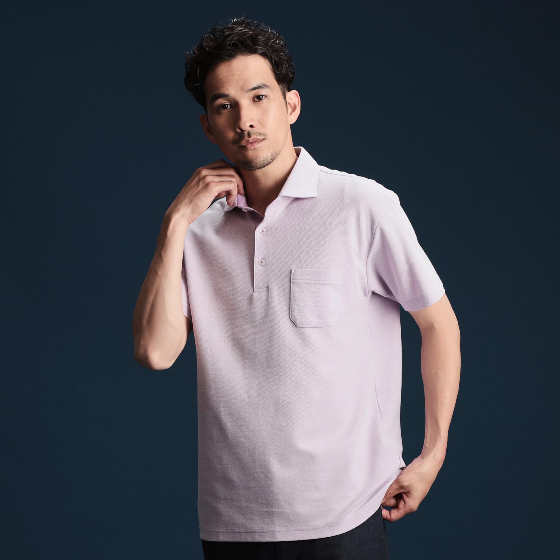 THE SHOP TK「MADE IN JAPANポロシャツ」|ポロシャツ|ピンク(071)