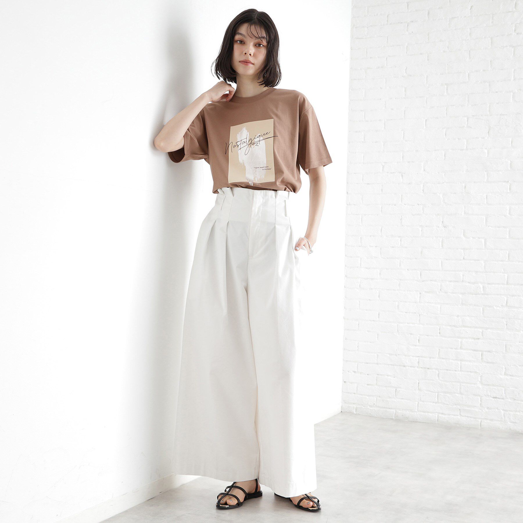 THE SHOP TK「ロゴアソートTシャツ【接触冷感/UVケア/洗濯機OK】」|Tシャツ・カットソー|