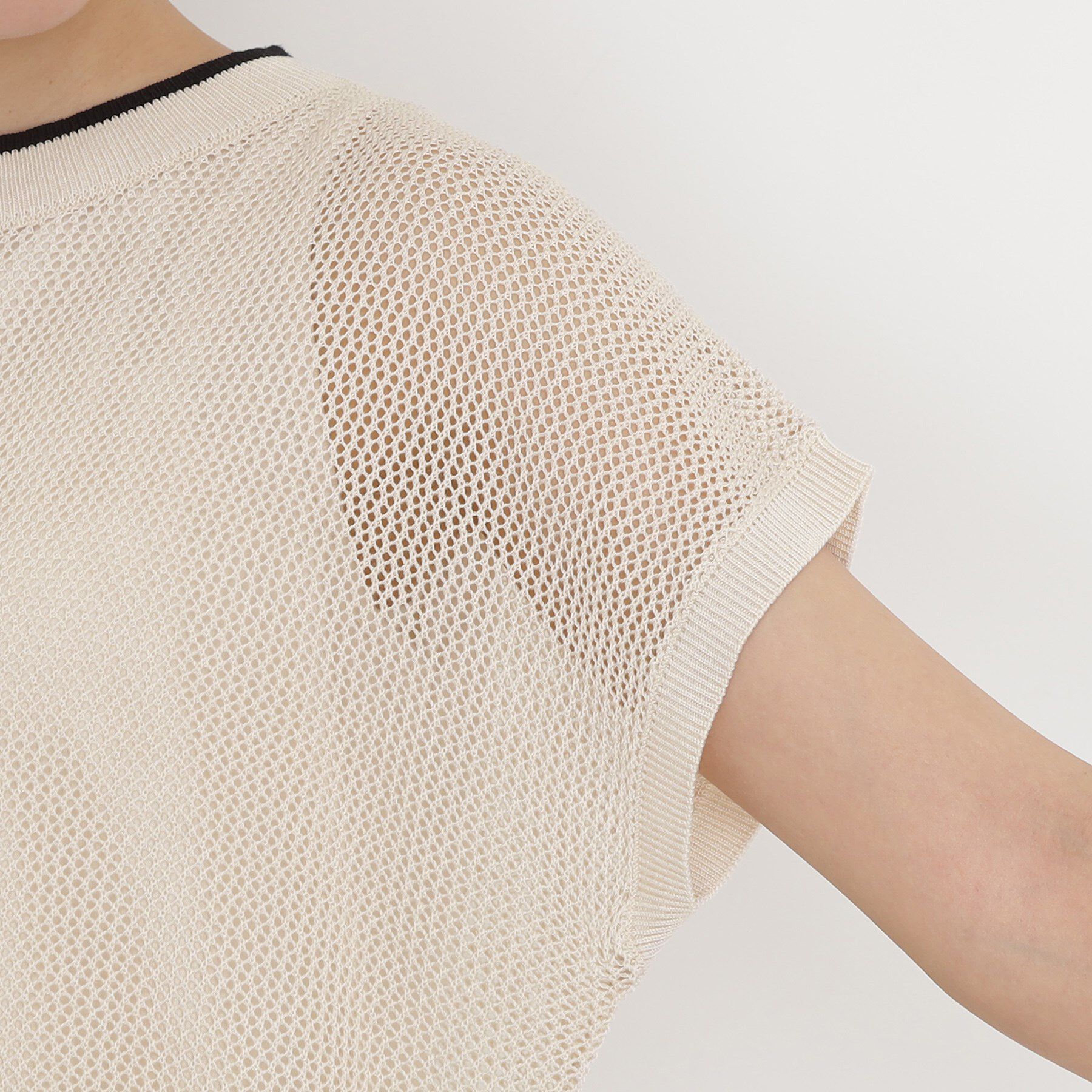 THE SHOP TK「フレンチスリーブメッシュニットタンクセット【洗える】」|その他|