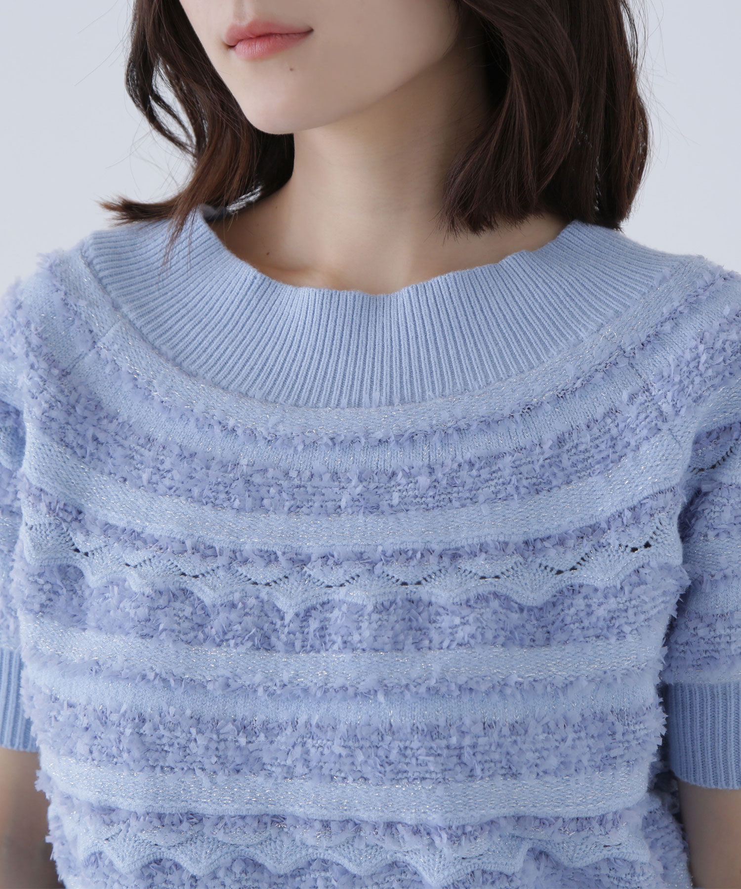  「柄編みドルマンニット」|ニット・セーター|