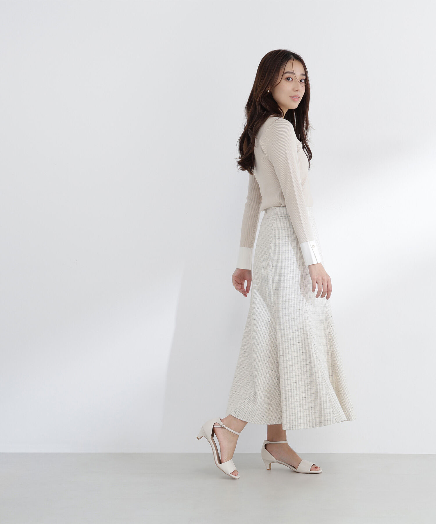  「襟付リブベーシックニット」|ニット・セーター|