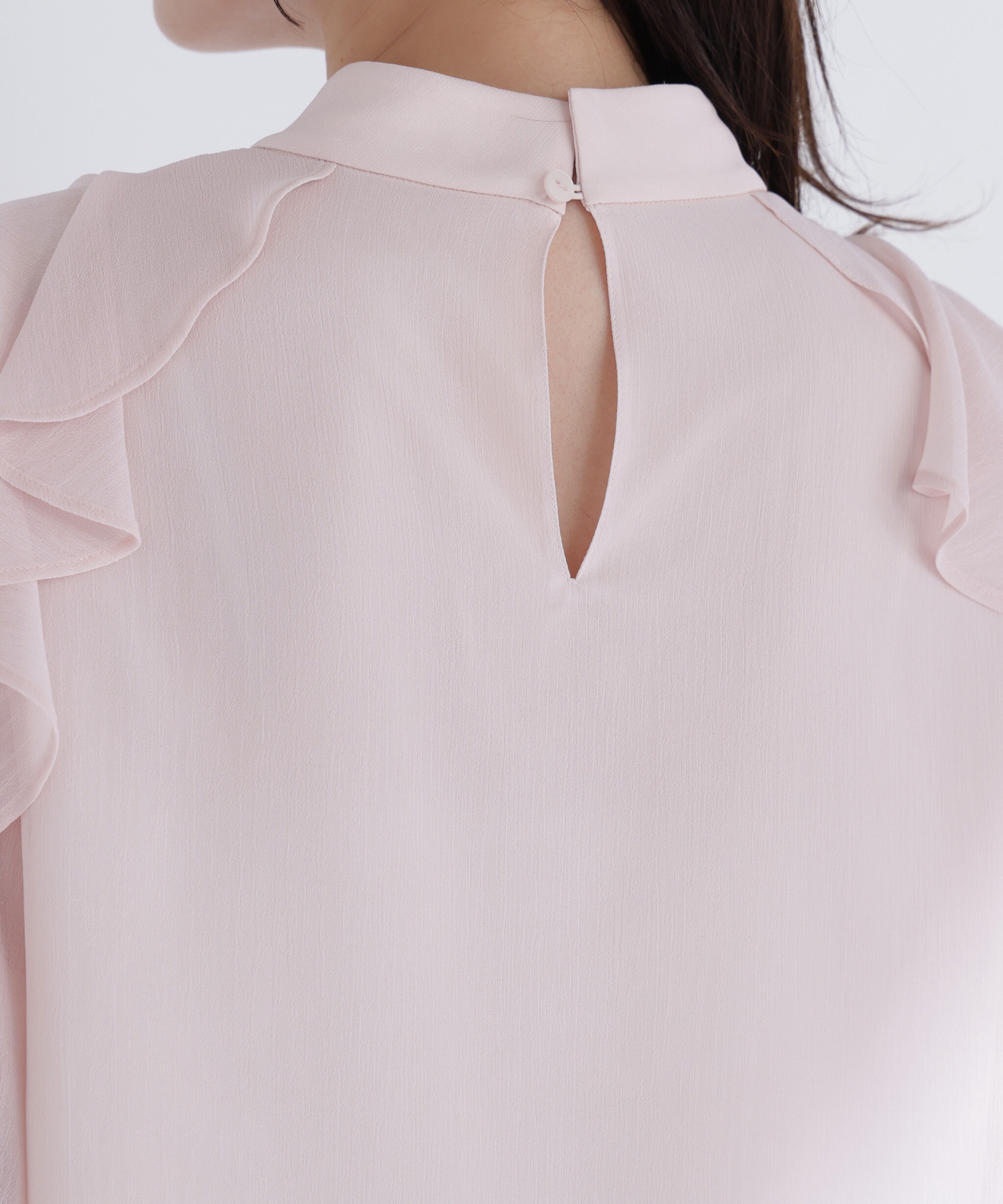  「ショルダースリットフリルブラウス」|シャツ・ブラウス|