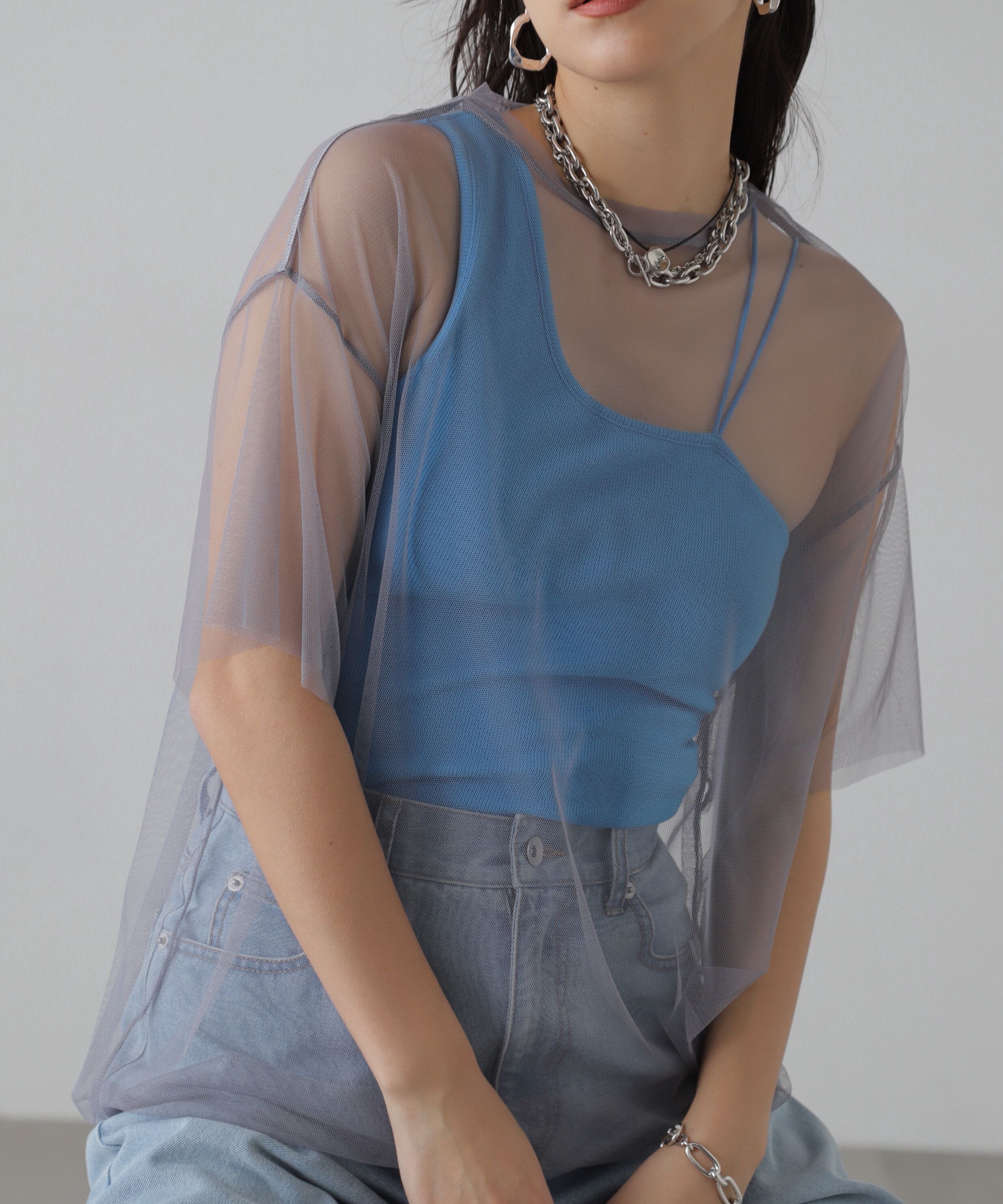  「チュール&times;ロゴTシャツ」|Tシャツ・カットソー|