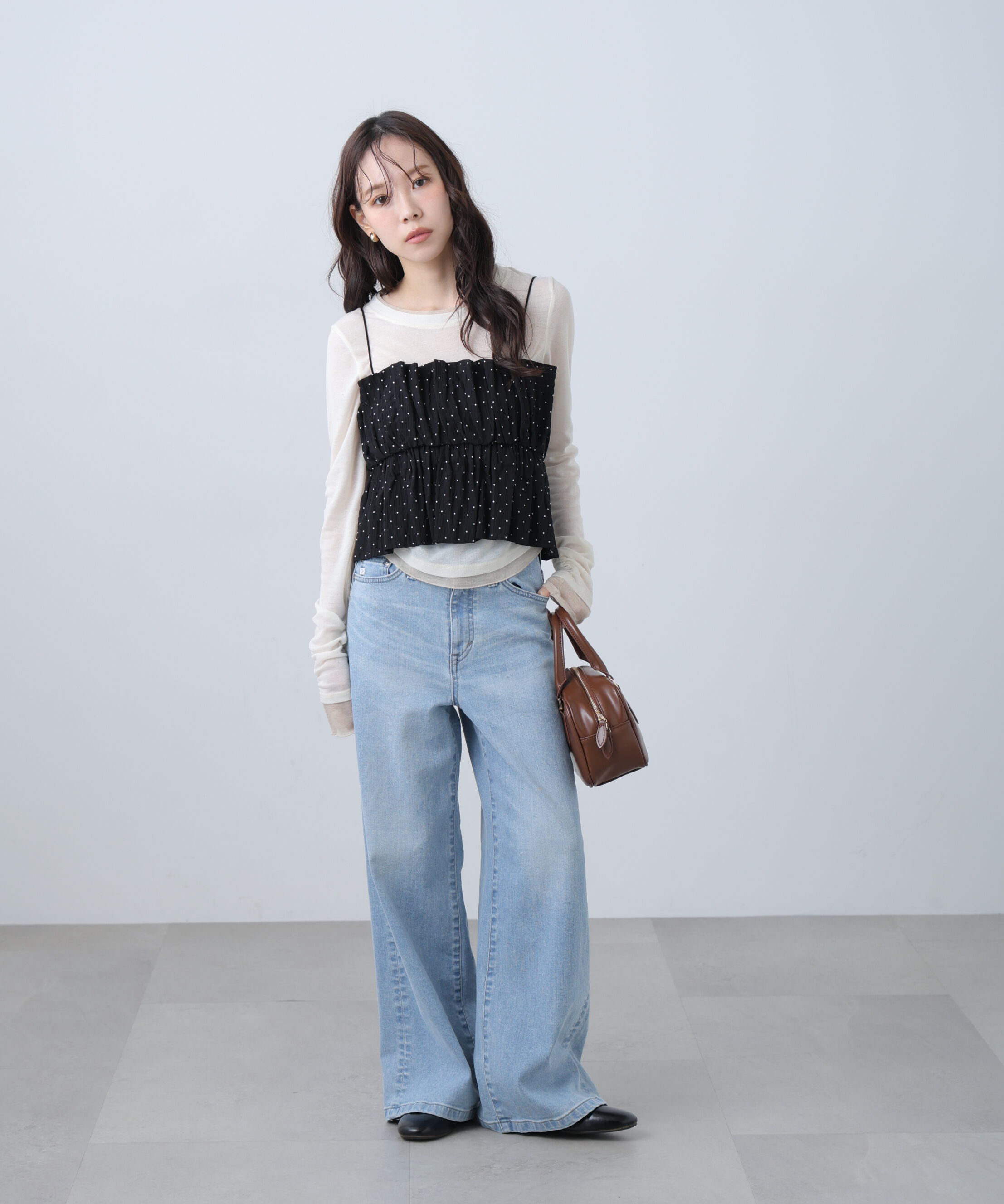  「〈SOMETHING〉LISAワイドデニムパンツ XS別注」|その他|