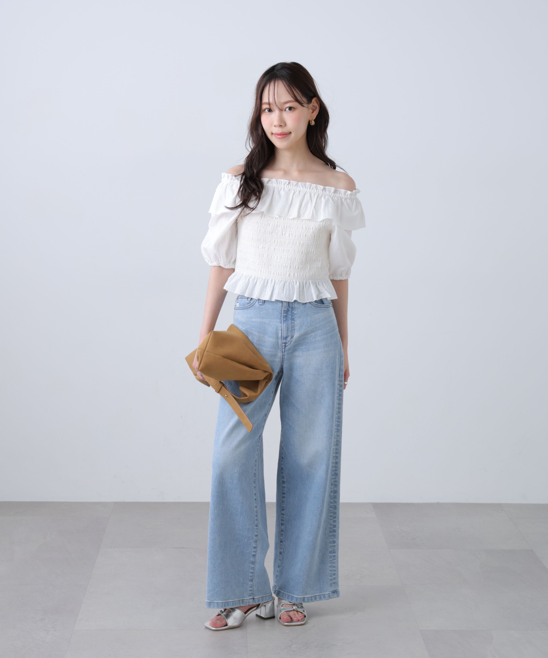  「〈SOMETHING〉LISAワイドデニムパンツ XS別注」|その他|