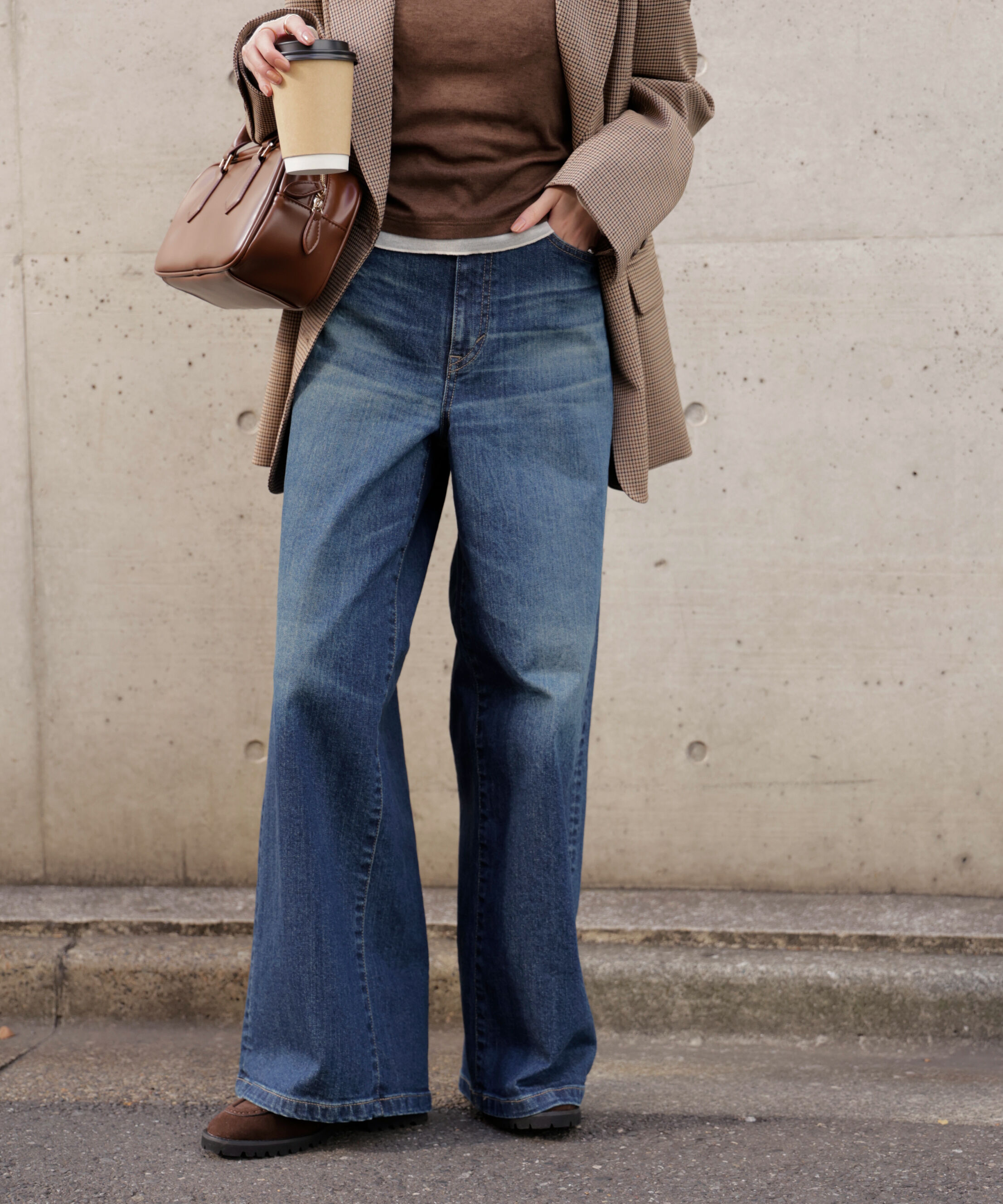  「〈SOMETHING〉LISAワイドデニムパンツ XS別注」|その他|