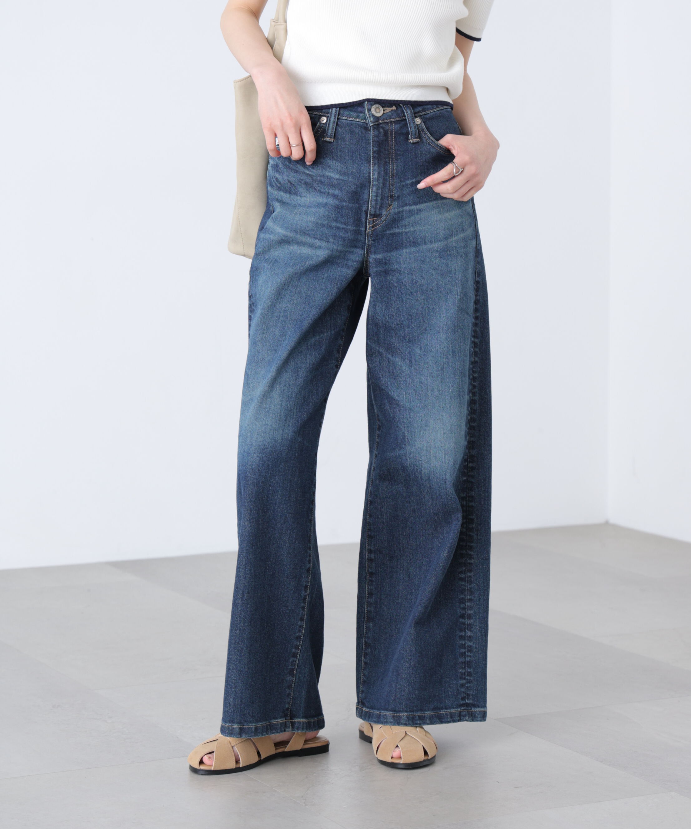  「〈SOMETHING〉LISAワイドデニムパンツ XS別注」|その他|