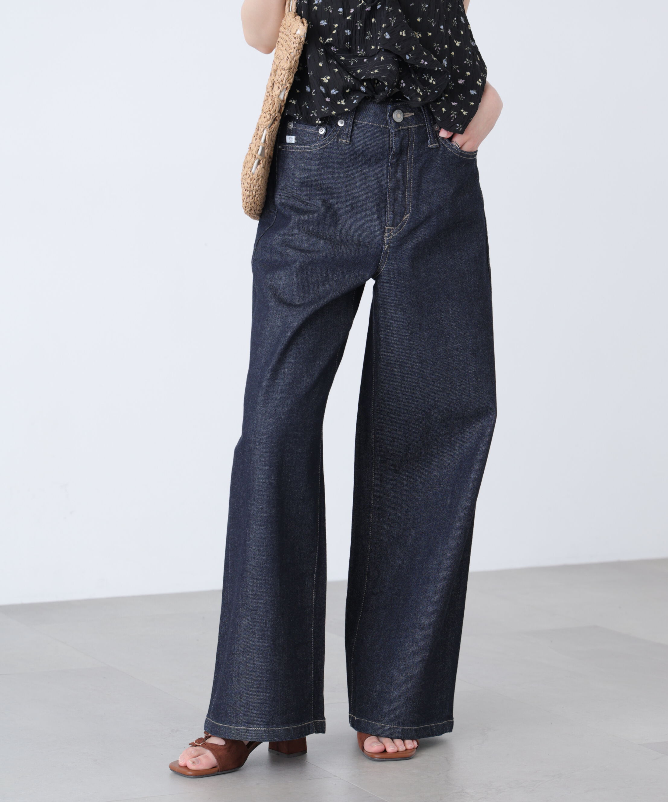  「〈SOMETHING〉LISAワイドデニムパンツ XS別注」|その他|