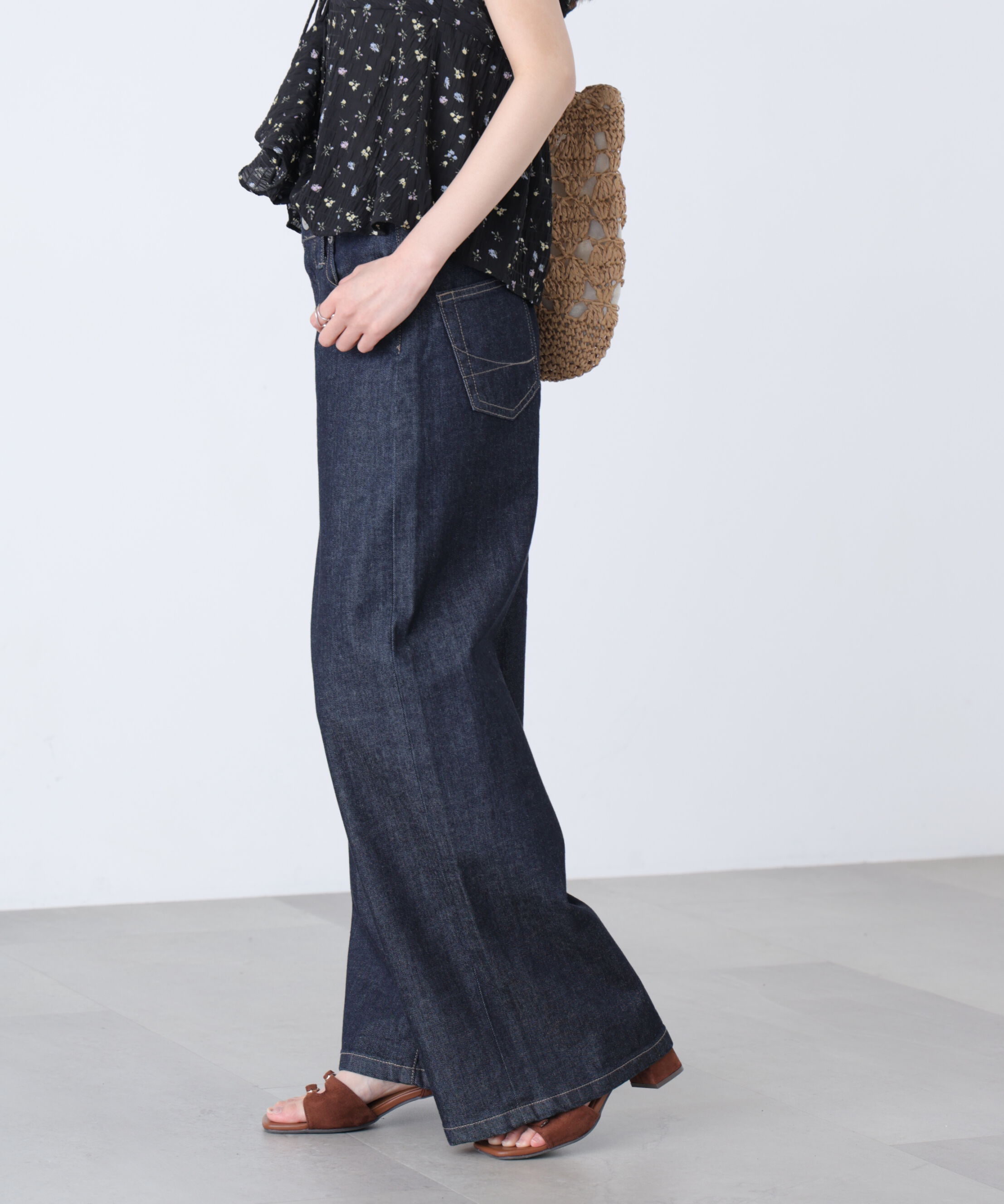  「〈SOMETHING〉LISAワイドデニムパンツ XS別注」|その他|