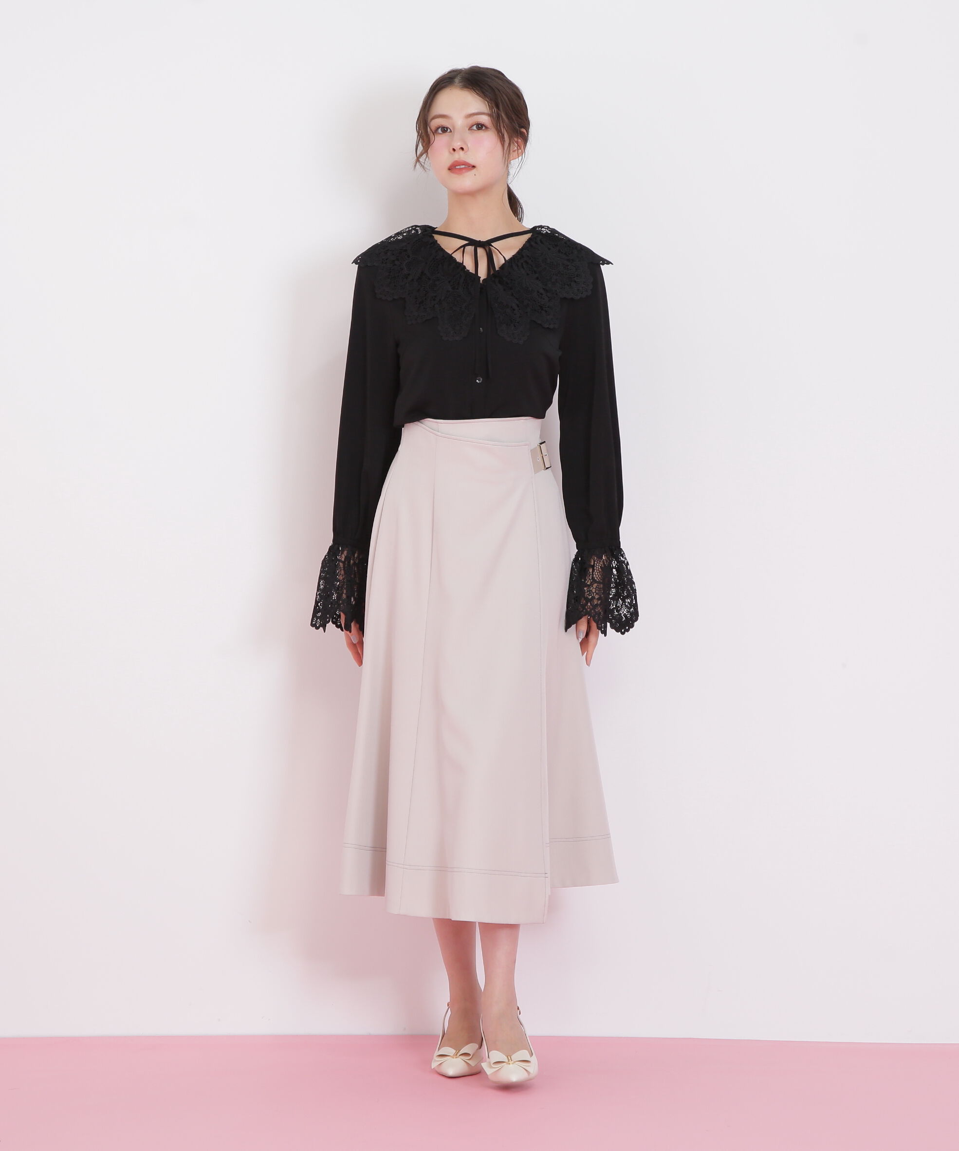  「レース衿ブラウス」|シャツ・ブラウス|