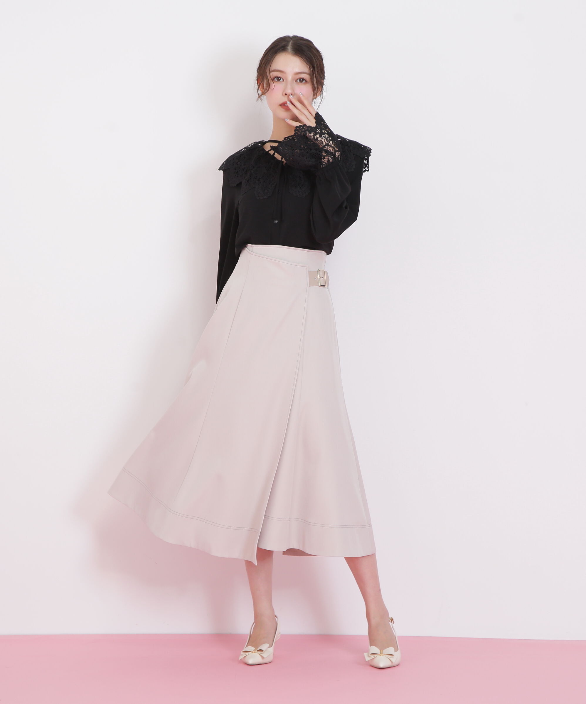  「レース衿ブラウス」|シャツ・ブラウス|