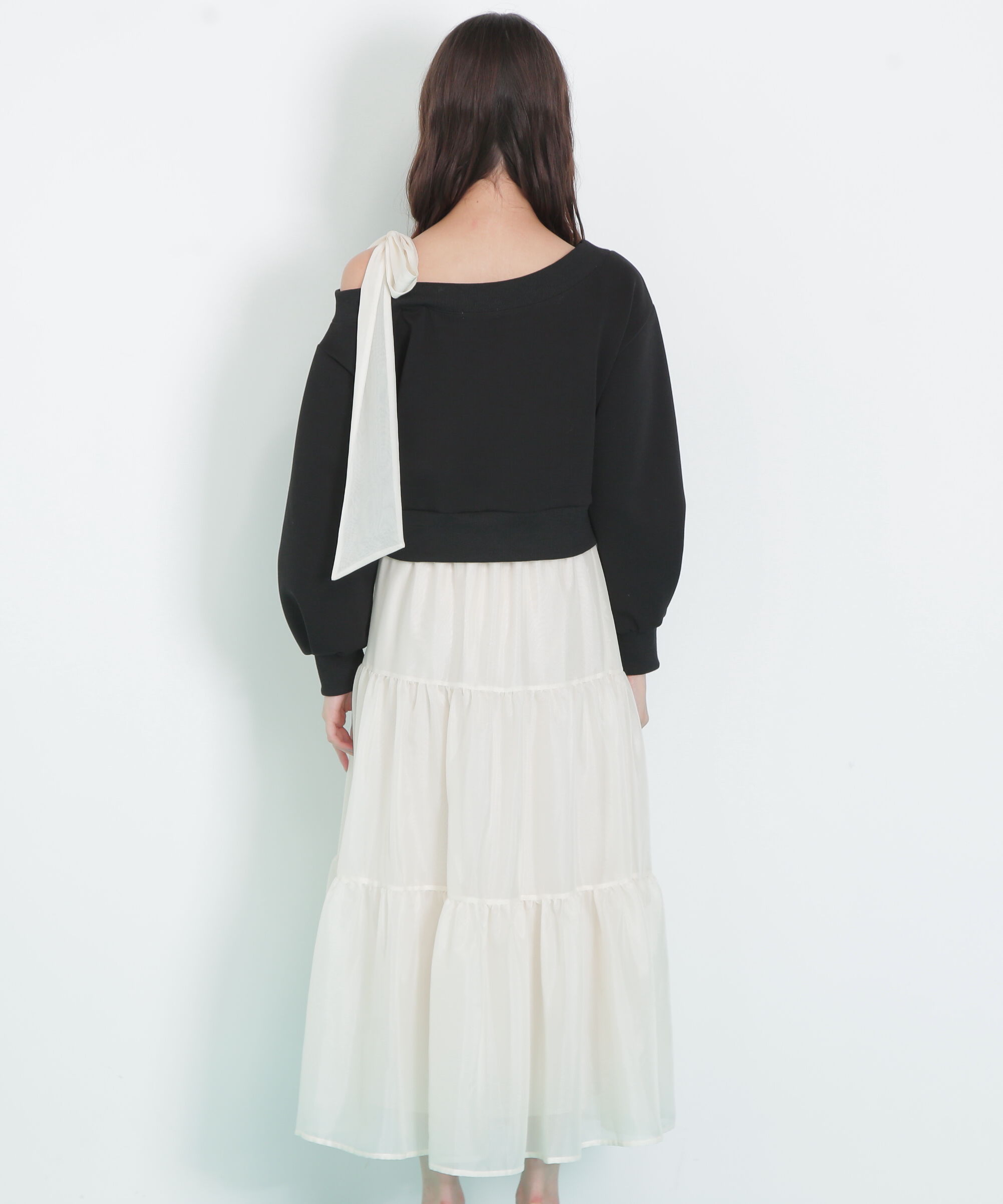  「肩リボンスウェットセットアップ」|ワンピース|