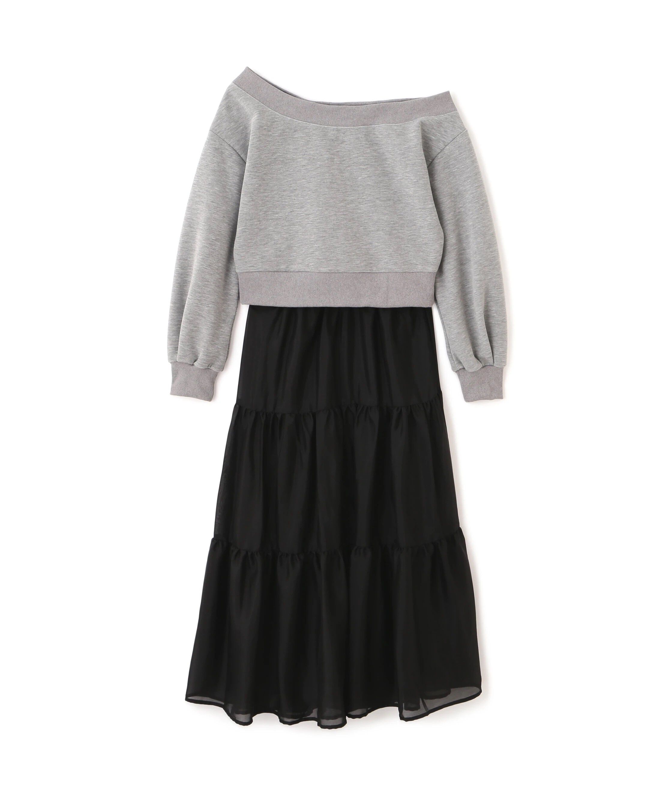  「肩リボンスウェットセットアップ」|ワンピース|