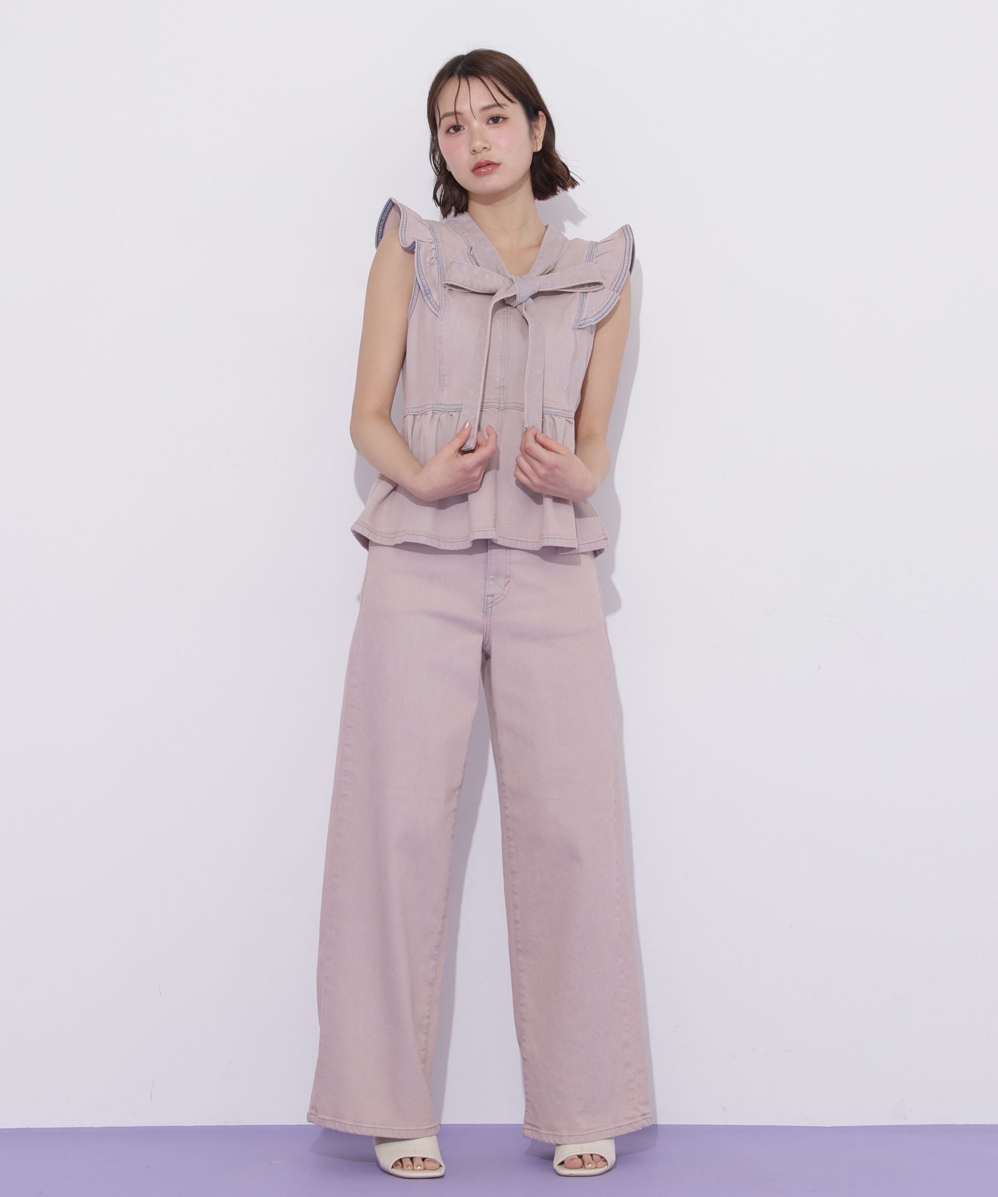  「SOMETHING 別注デニムビスチェ」|シャツ・ブラウス|