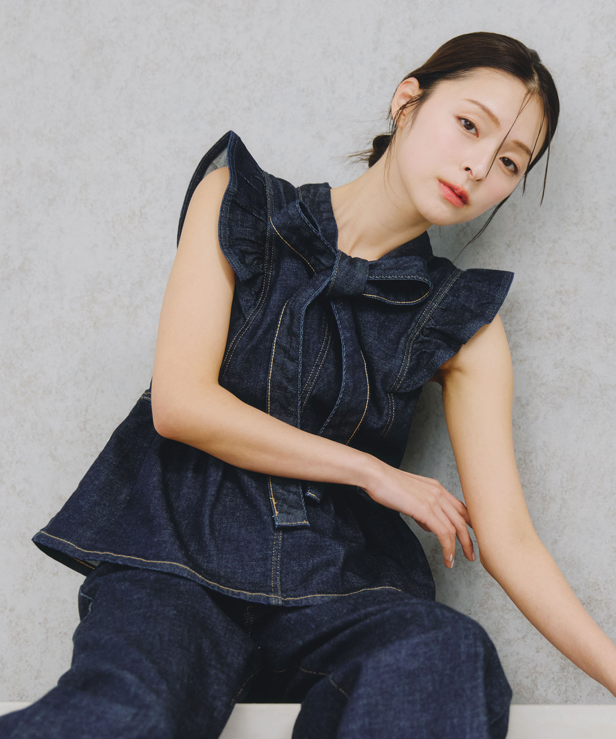  「SOMETHING 別注デニムビスチェ」|シャツ・ブラウス|ワンウォッシ