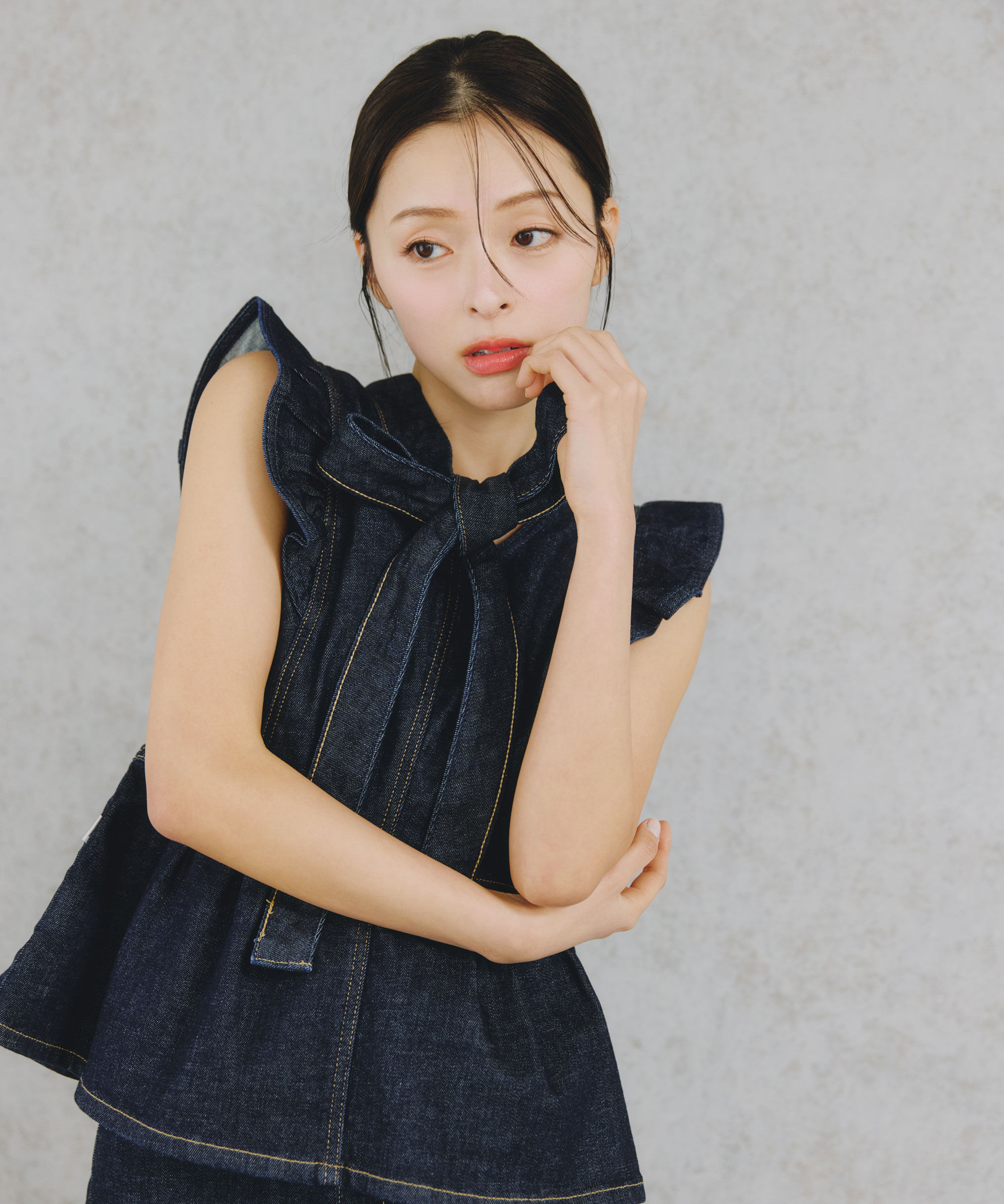  「SOMETHING 別注デニムビスチェ」|シャツ・ブラウス|