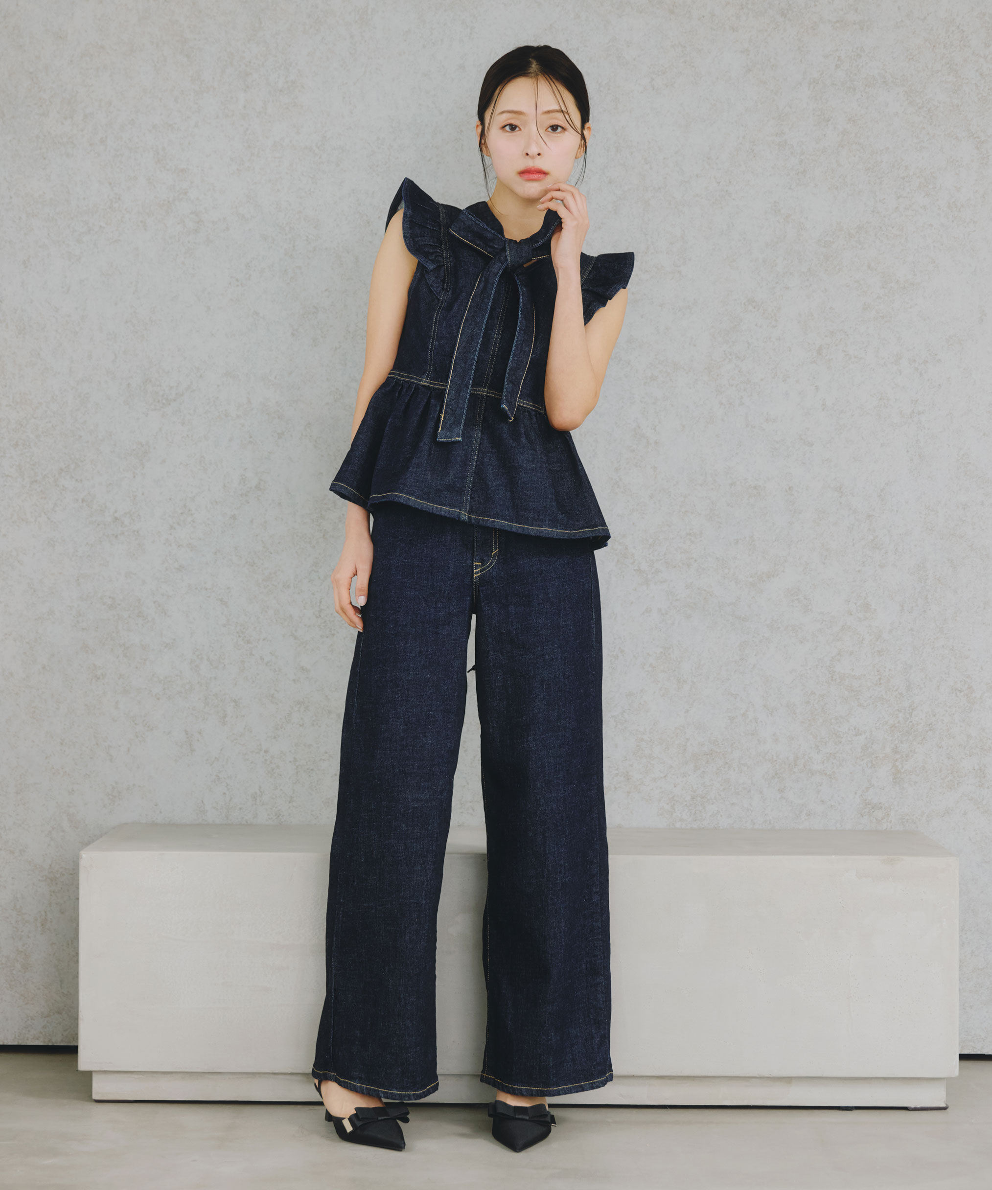  「SOMETHING 別注デニムビスチェ」|シャツ・ブラウス|