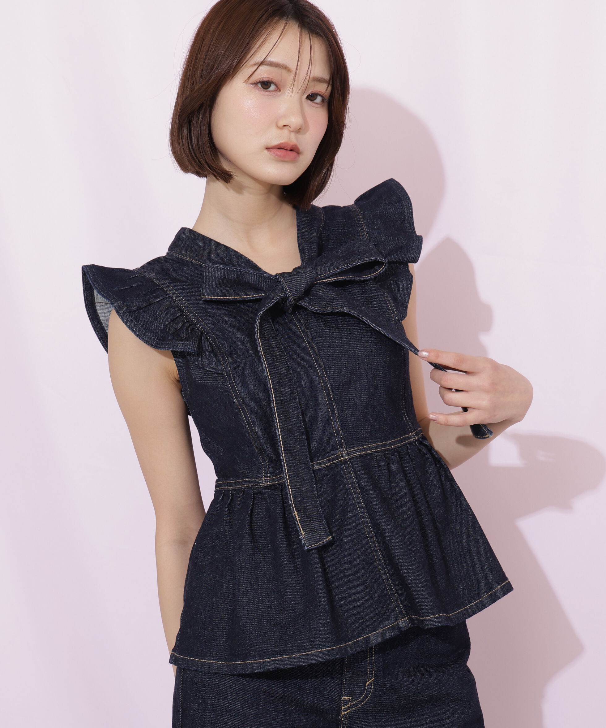  「SOMETHING 別注デニムビスチェ」|シャツ・ブラウス|