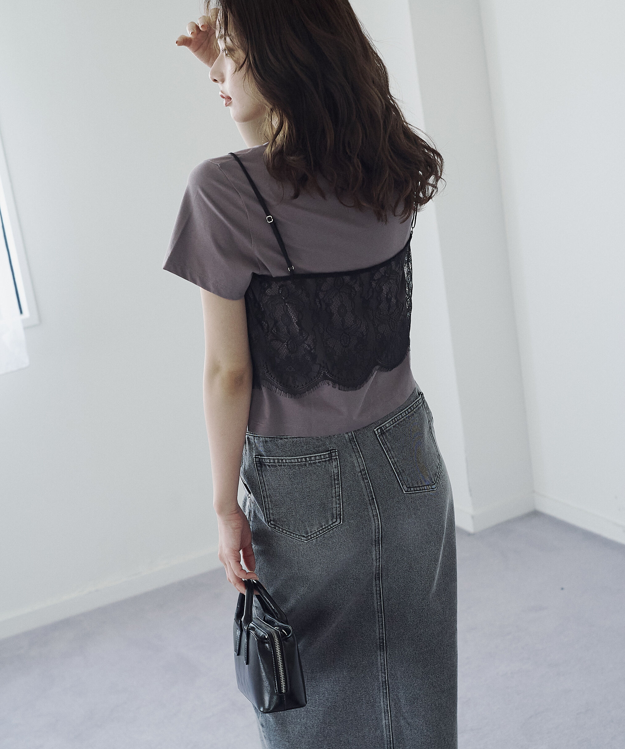 PROPORTION BODY DRESSING「デニムナロースカート」|スカート|