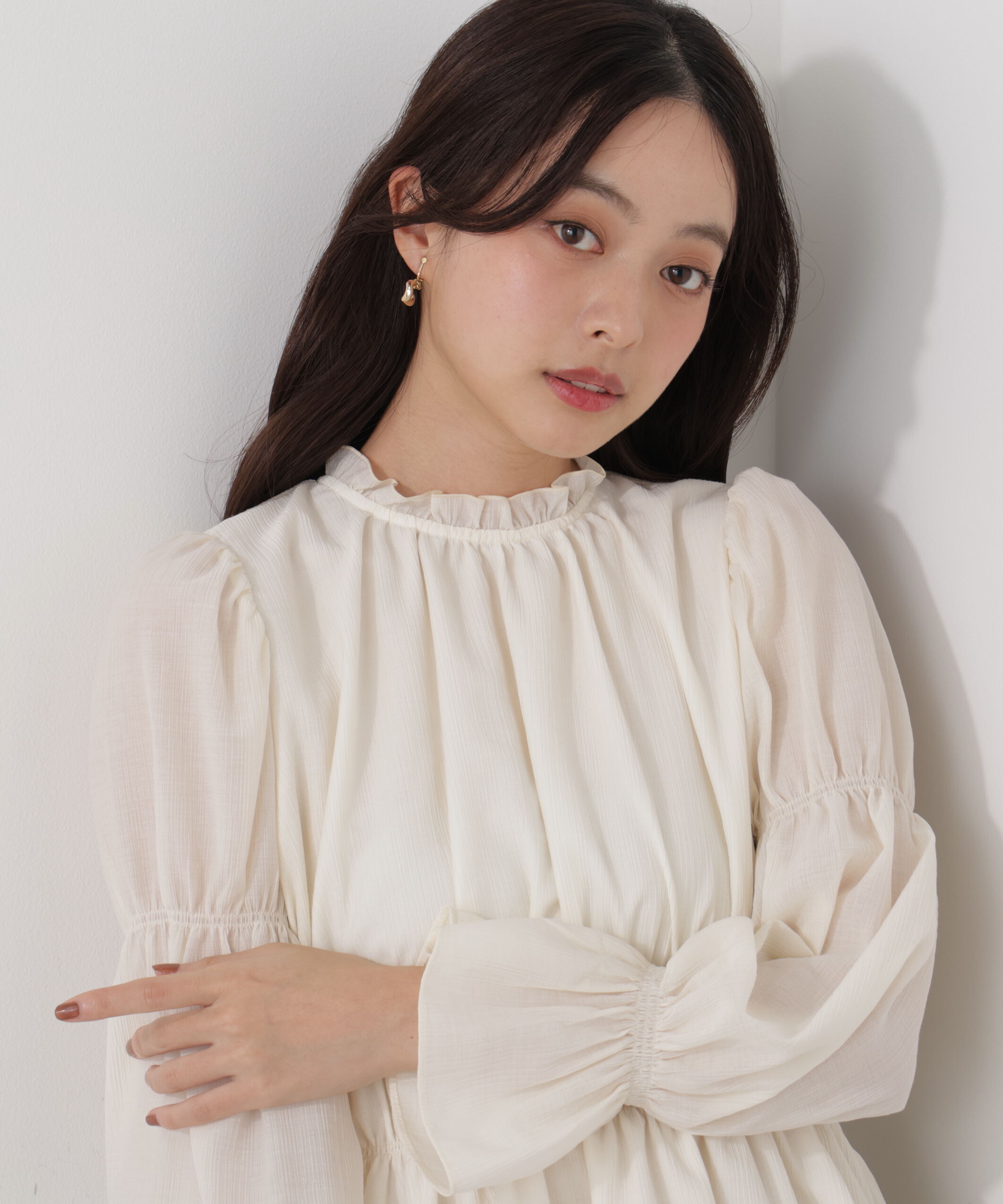 PROPORTION BODY DRESSING「ウエストシャーリングブラウス　26SS」|シャツ・ブラウス|