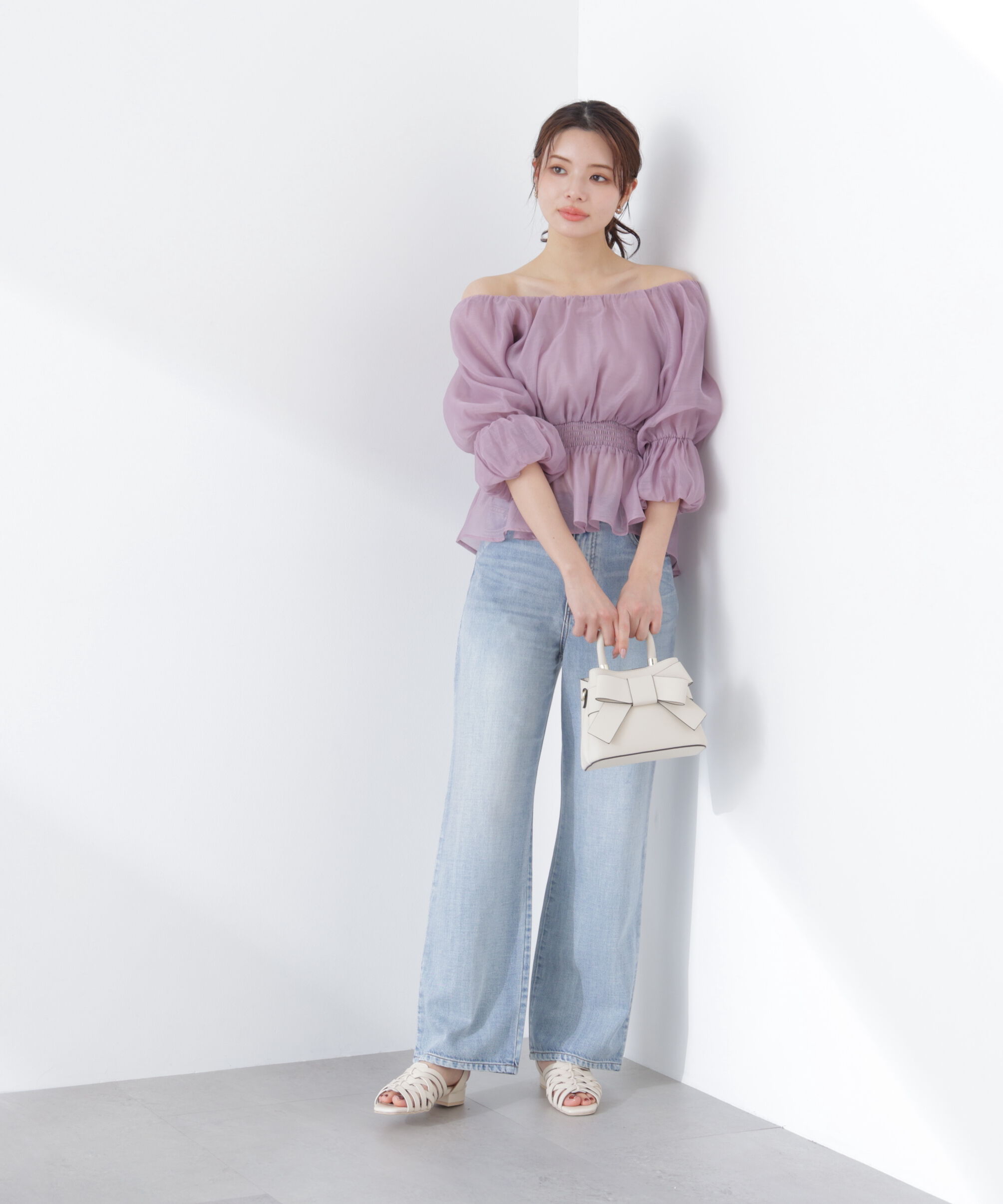 PROPORTION BODY DRESSING「2wayオフショルフィッシュテールブラウス　26SS」|シャツ・ブラウス|