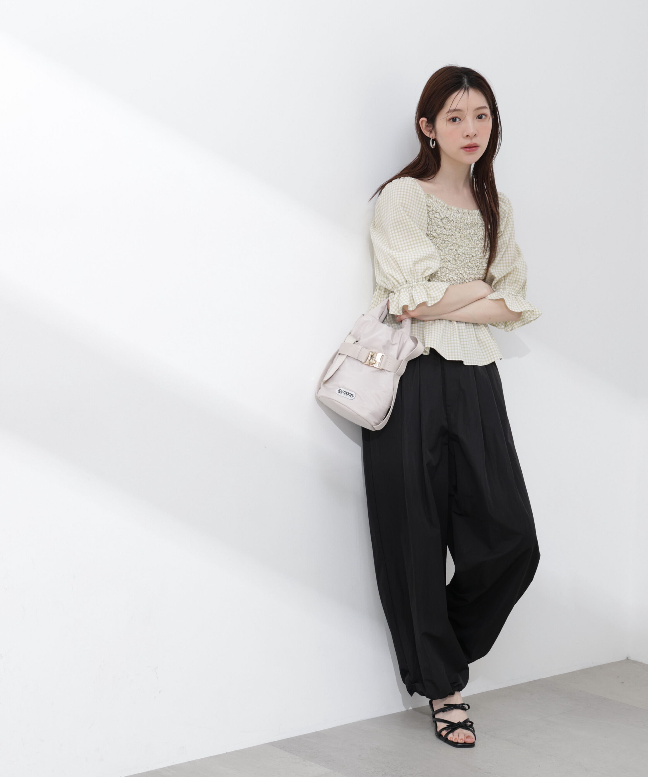 PROPORTION BODY DRESSING「〈a/mie〉ナイロンタックパンツ 26SS」|その他|