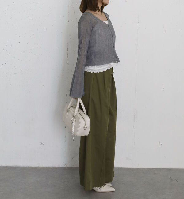 archives「コンパクトシアーＣＤ&times;コットンレースタックキャミＳＥＴ」|カーディガン|