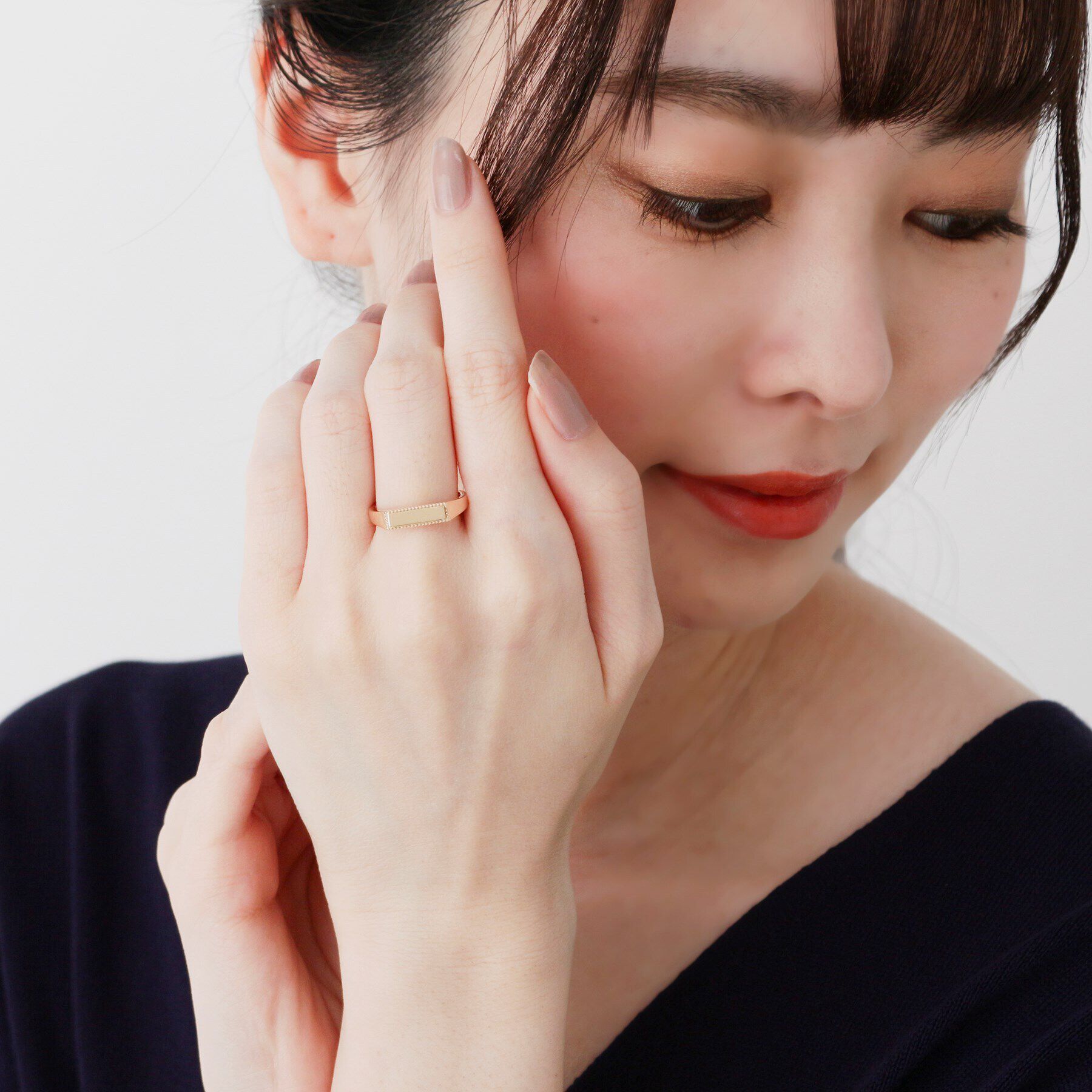 COCOSHNIK「K10シグネットミル リング」|リング|