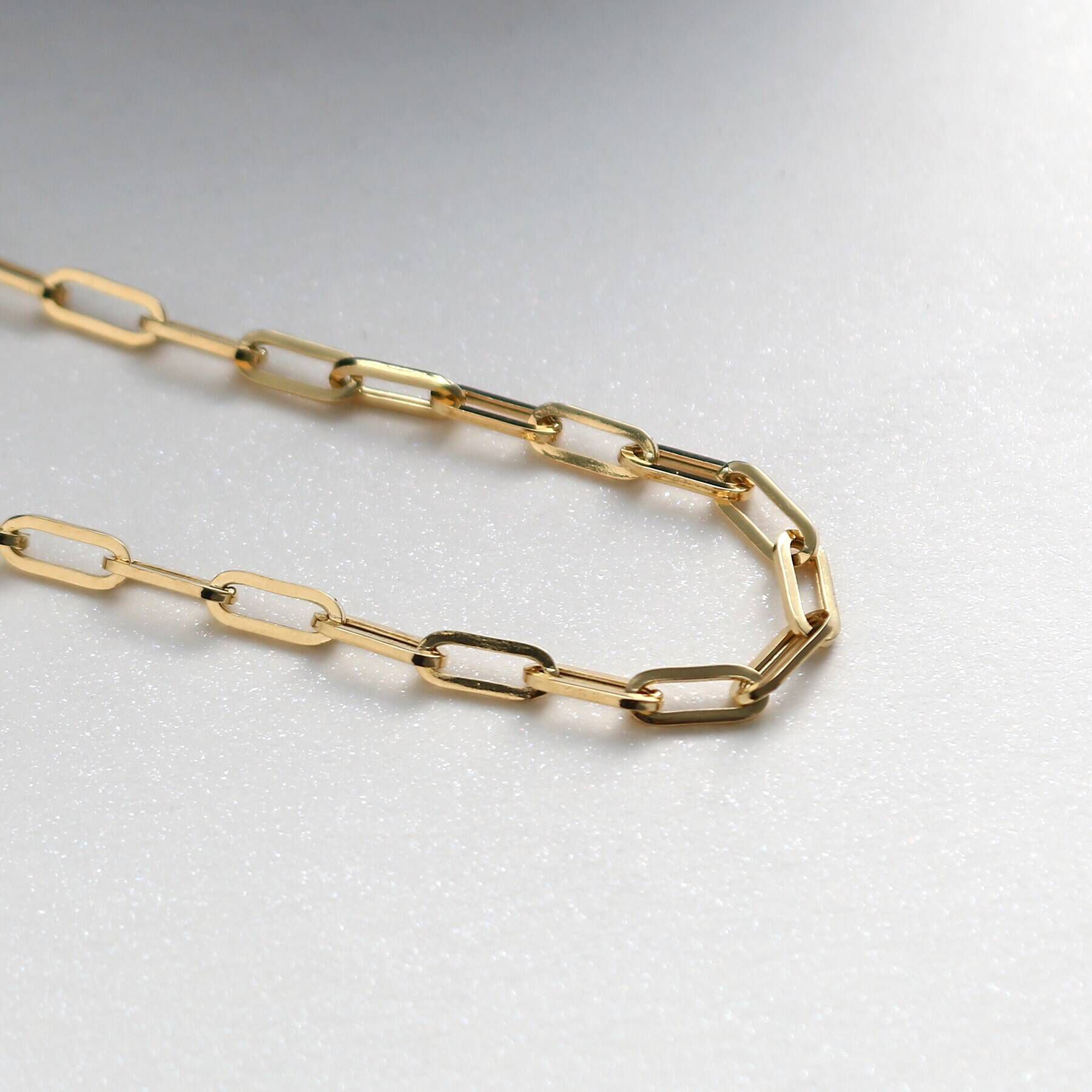 COCOSHNIK「K18中空プリムケーブルチェーン ブレスレット太」|ブレスレット・バングル|