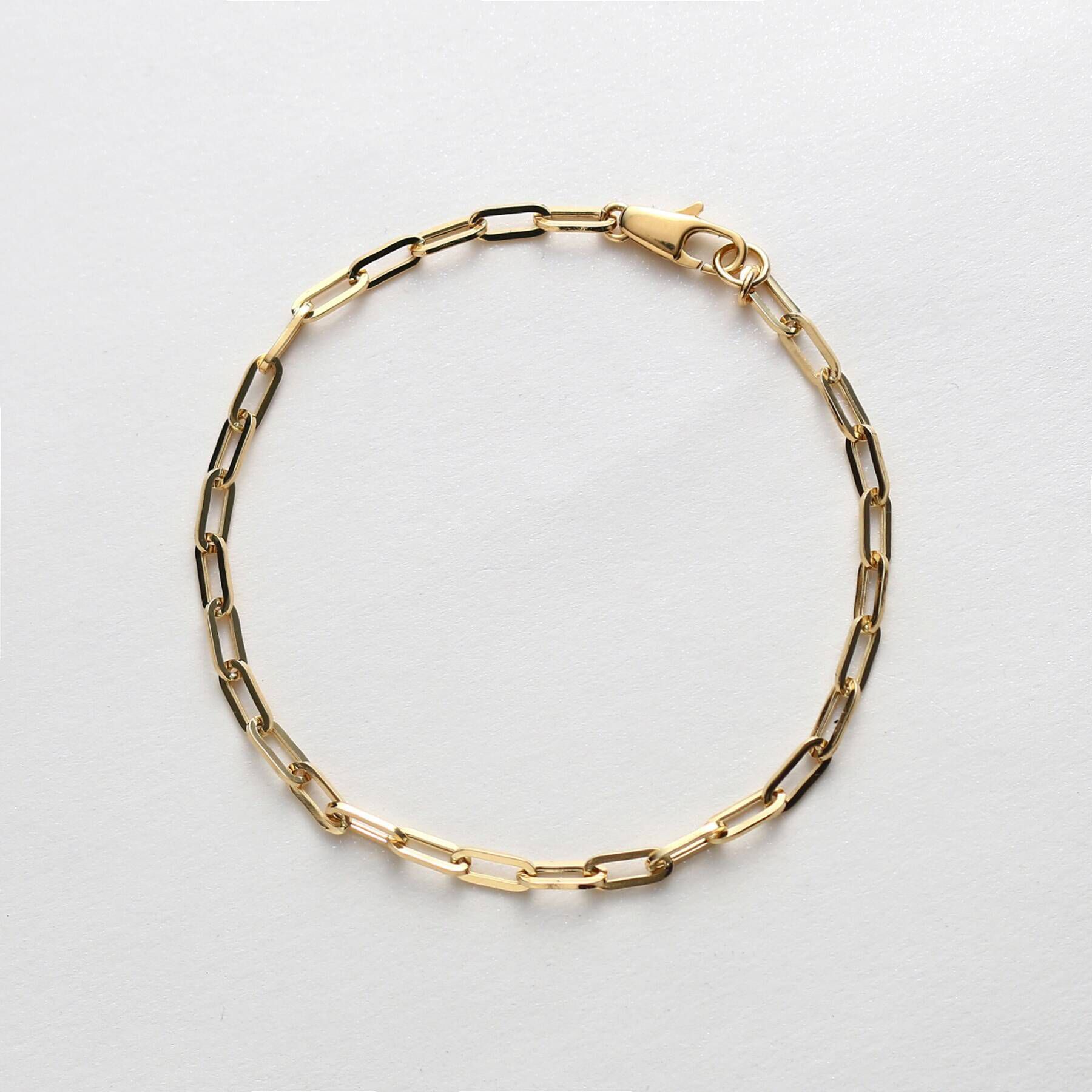 COCOSHNIK「K18中空プリムケーブルチェーン ブレスレット太」|ブレスレット・バングル|