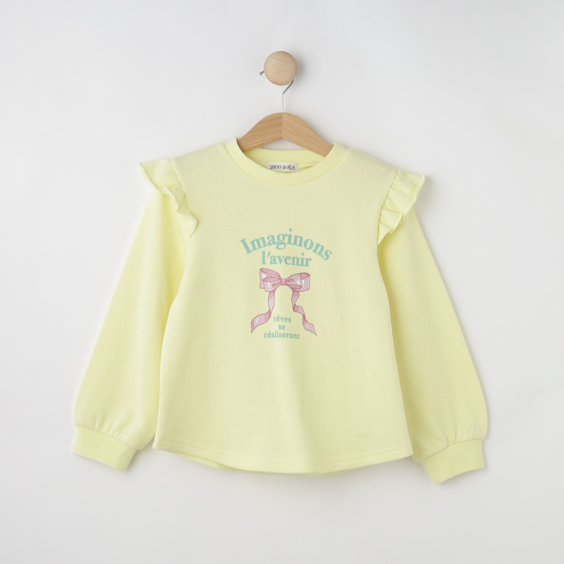 SHOO･LA･RUE「【100-120xm】肩フリルアソートプリントスウェット」|その他|ﾗｲﾄｲｴﾛｰ(030)