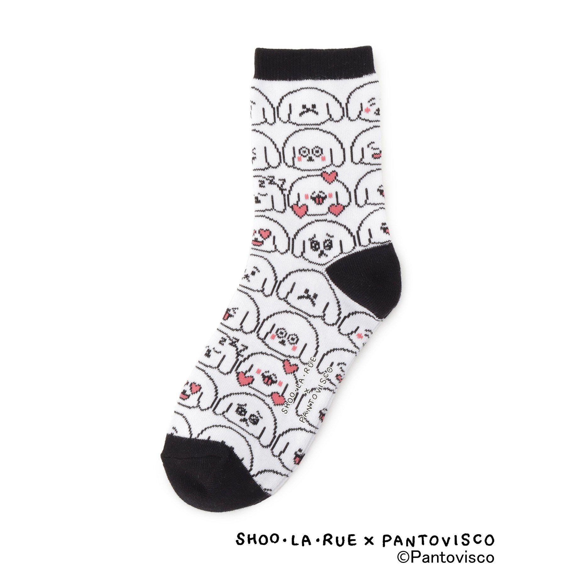 SHOO･LA･RUE「【パントビスコ／ぺろち】刺繍・ジャカード アソートソックス」|ソックス|