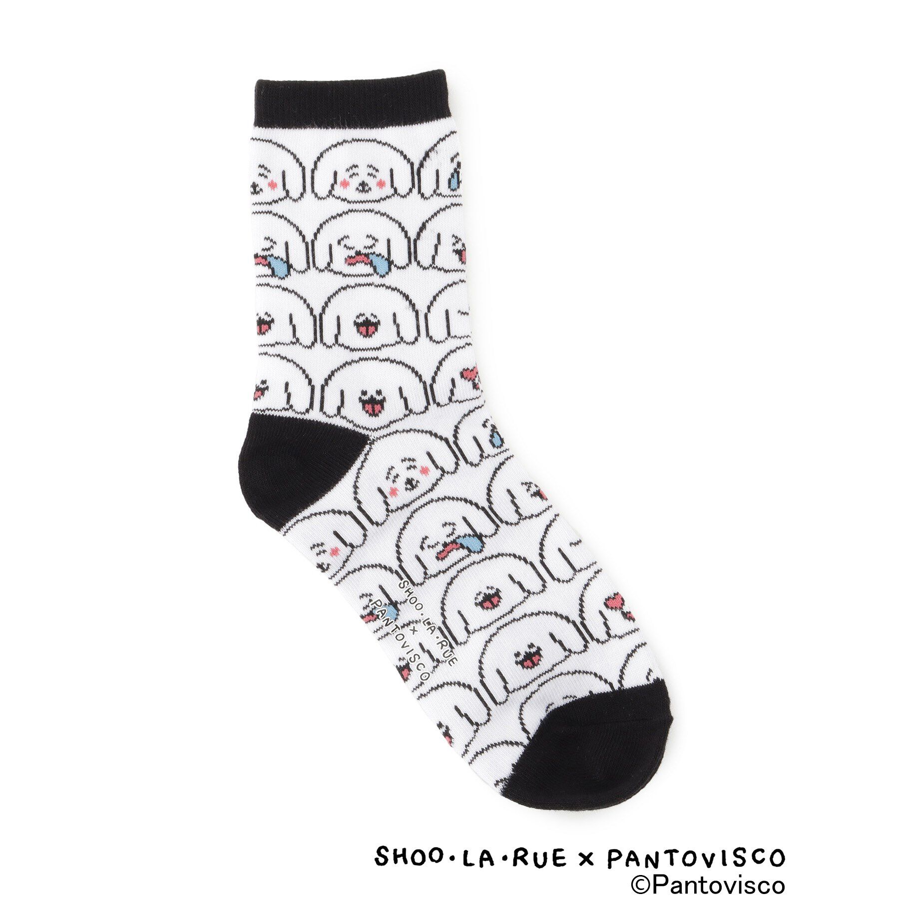 SHOO･LA･RUE「【パントビスコ／ぺろち】刺繍・ジャカード アソートソックス」|ソックス|