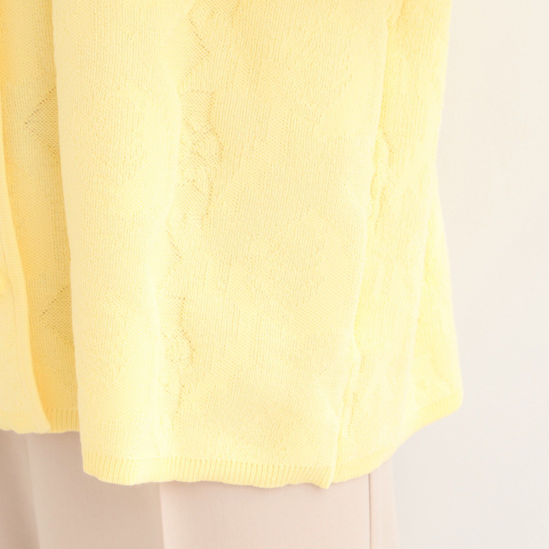 SHOO･LA･RUE「【洗濯機可/S-LL】幾何柄風デザインがアクセント ゆるVネックカーディガン」|カーディガン|