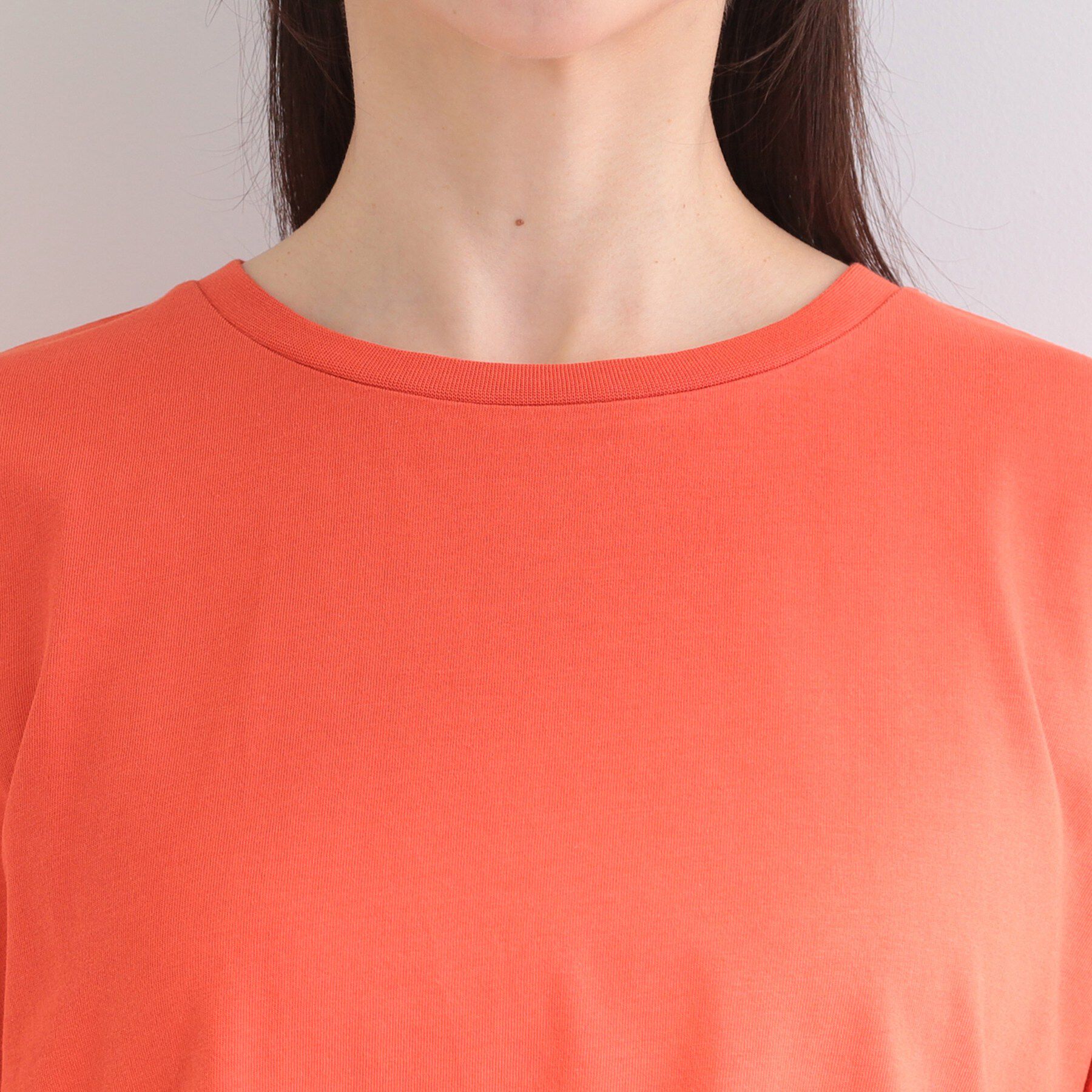 SHOO･LA･RUE「【洗濯機可/ひんやり/S-LL】レース使いがポイント 体型カバーもできる　1枚でサマになるデザインT」|Tシャツ・カットソー|