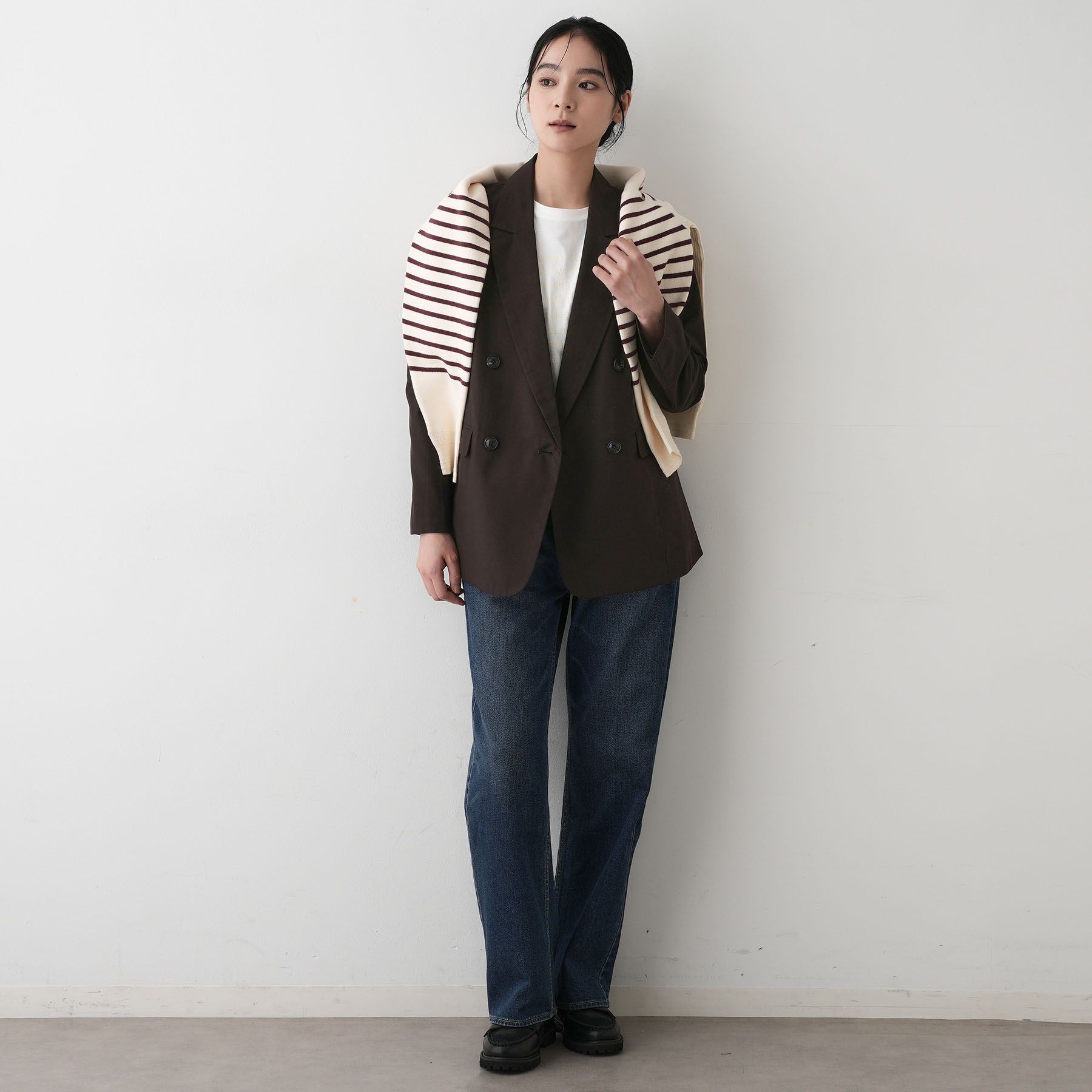 Dessin「【洗える】ダブルブレストジャケット」|テーラードジャケット|